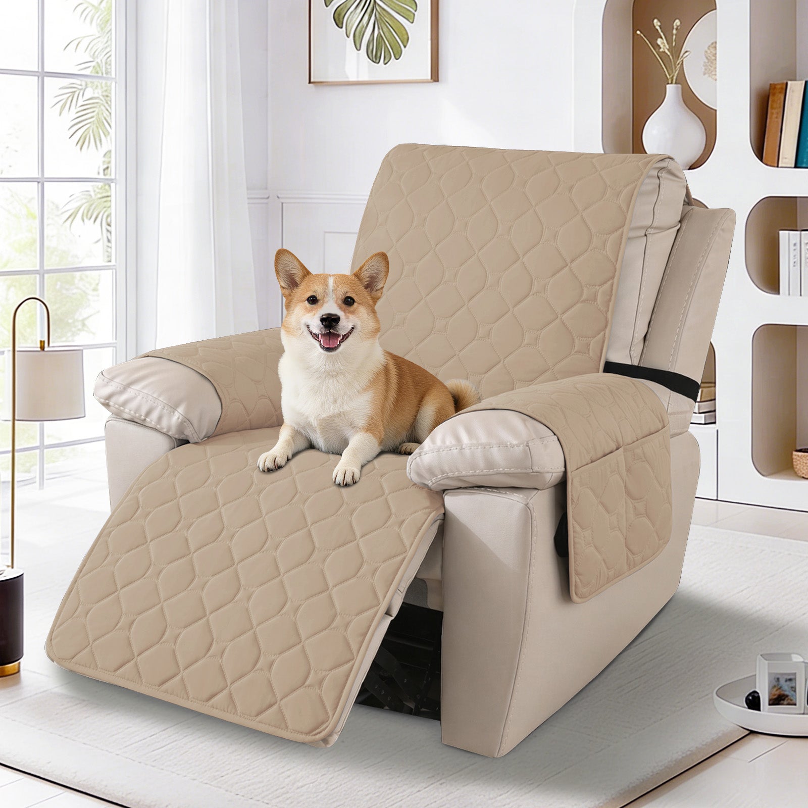 YSTYLE imperméable Recliner Armchair couverture with accoudoirs 1 Seater