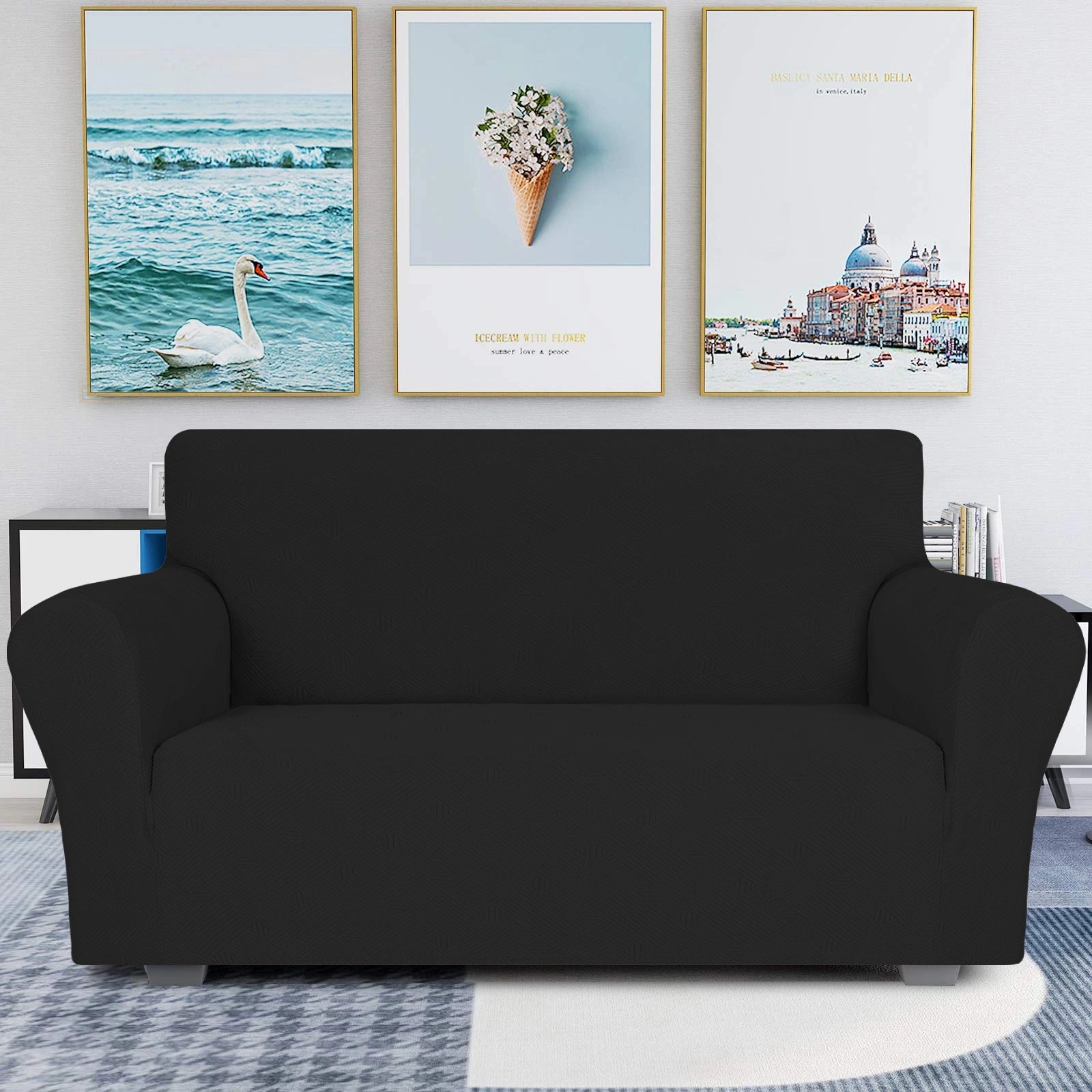 YSTYLE High Stretch 2 Seater Sofa Cover Anti Slip Washable-YSTYLE