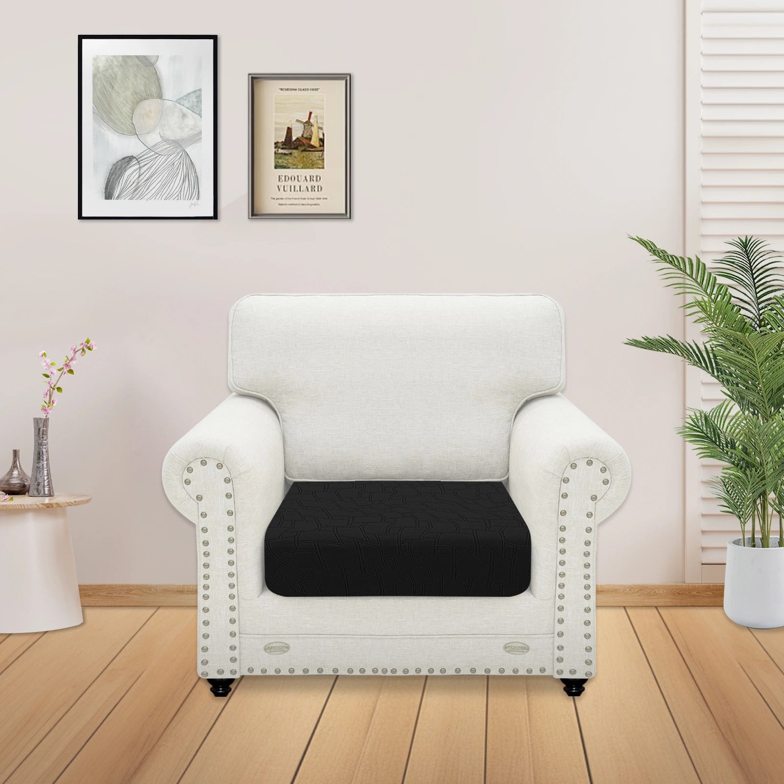 YSTYLE 1 Piece Stretch Sofa Seat Cover 1 Seater Geometric Anti Slip-YSTYLE