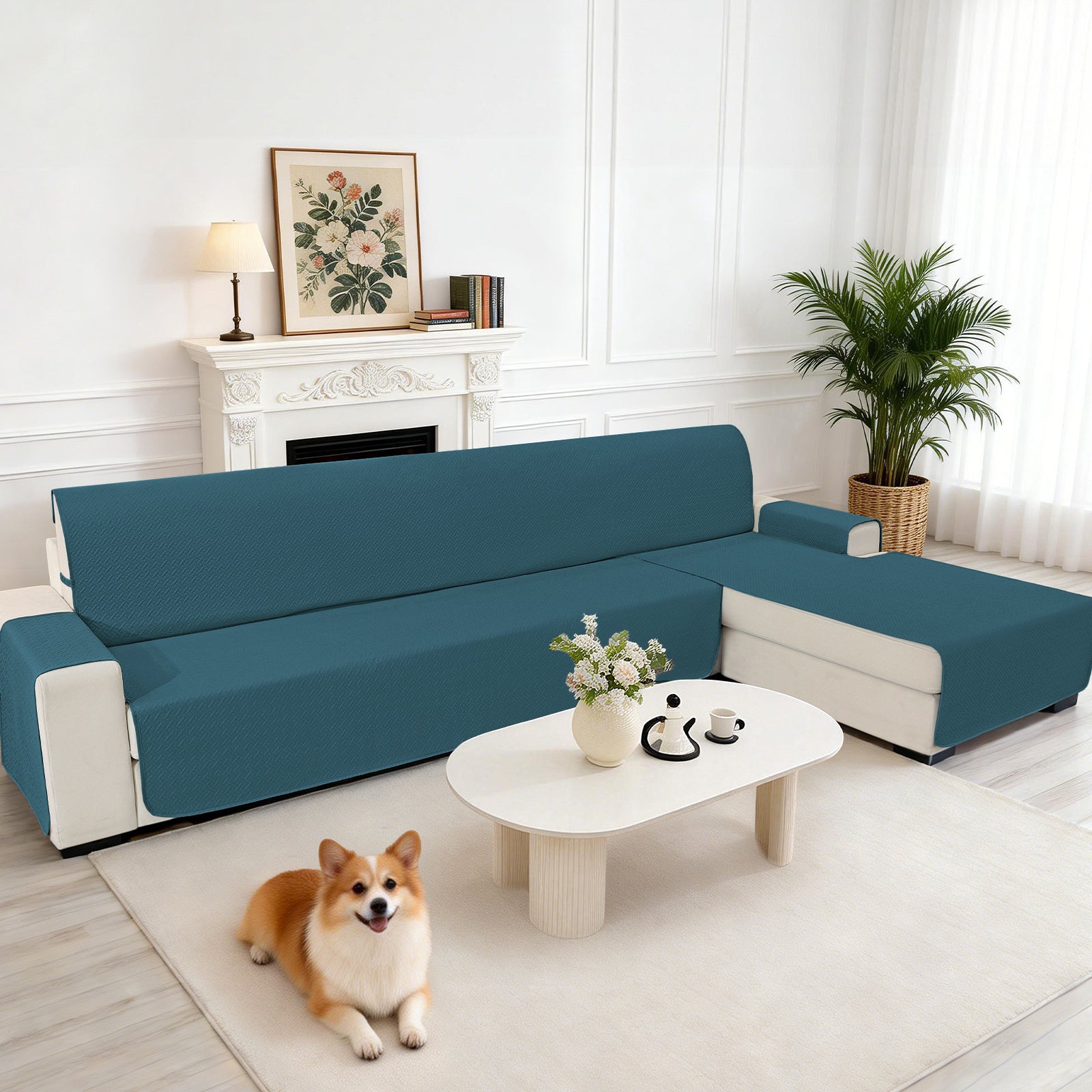 YSTYLE 4 Piezas Fundas Sillas Elásticas Universales con Respaldo Suaves
