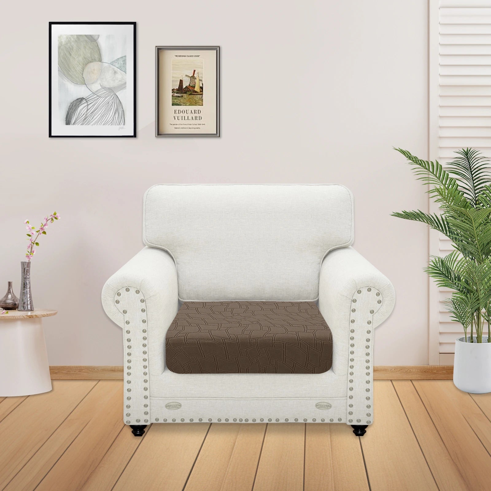 YSTYLE 1 Piece Stretch Sofa Seat Cover 1 Seater Geometric Anti Slip-YSTYLE