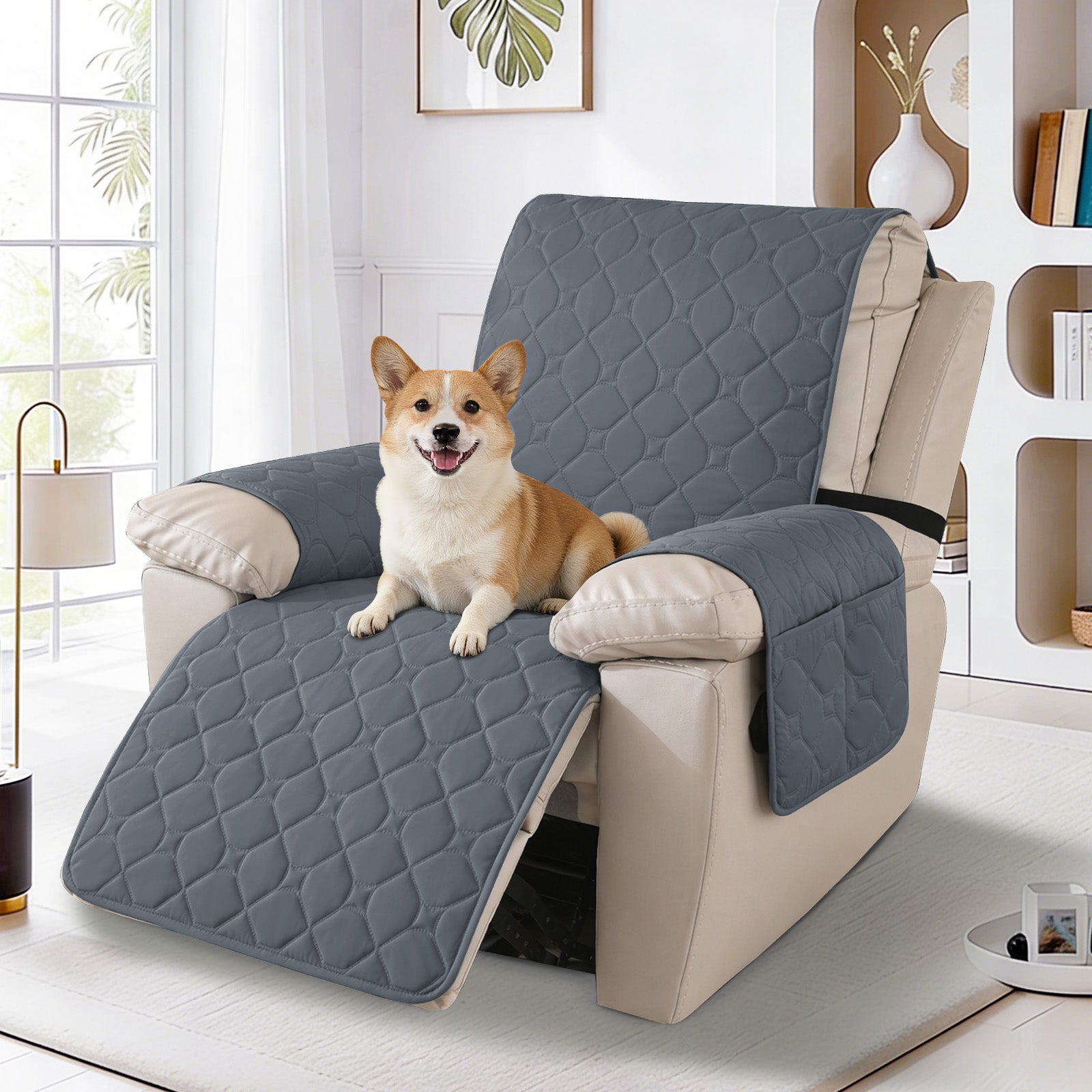 YSTYLE imperméable Recliner Armchair couverture with accoudoirs 1 Seater