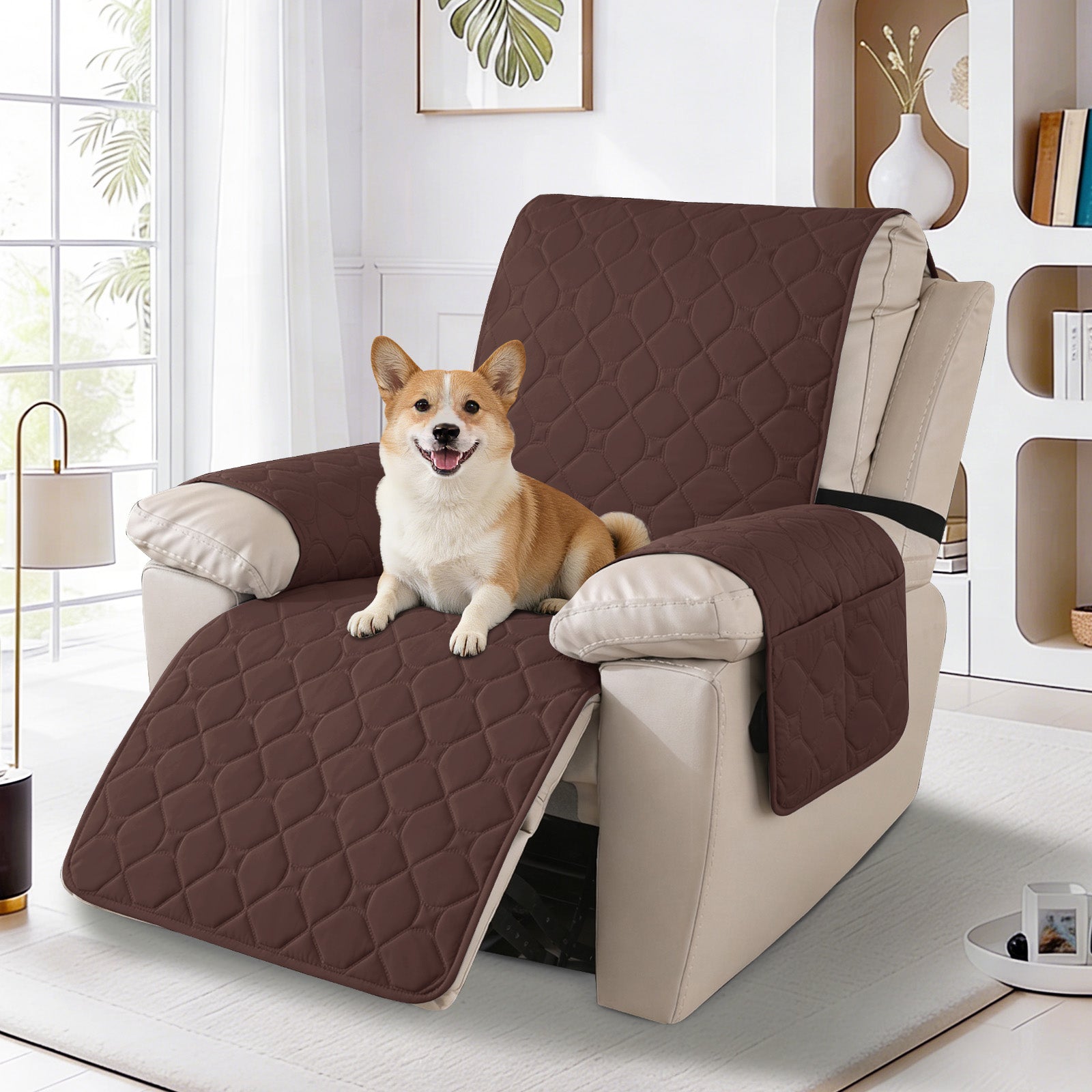 YSTYLE Waterproof Recliner Armchair Cover with Armrests 1 Seater