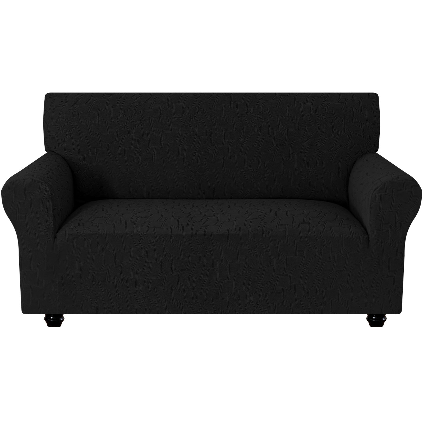 Ystyle Stretch 2 Seater Sofa Cover Jacquard Geometric Pattern-YSTYLE