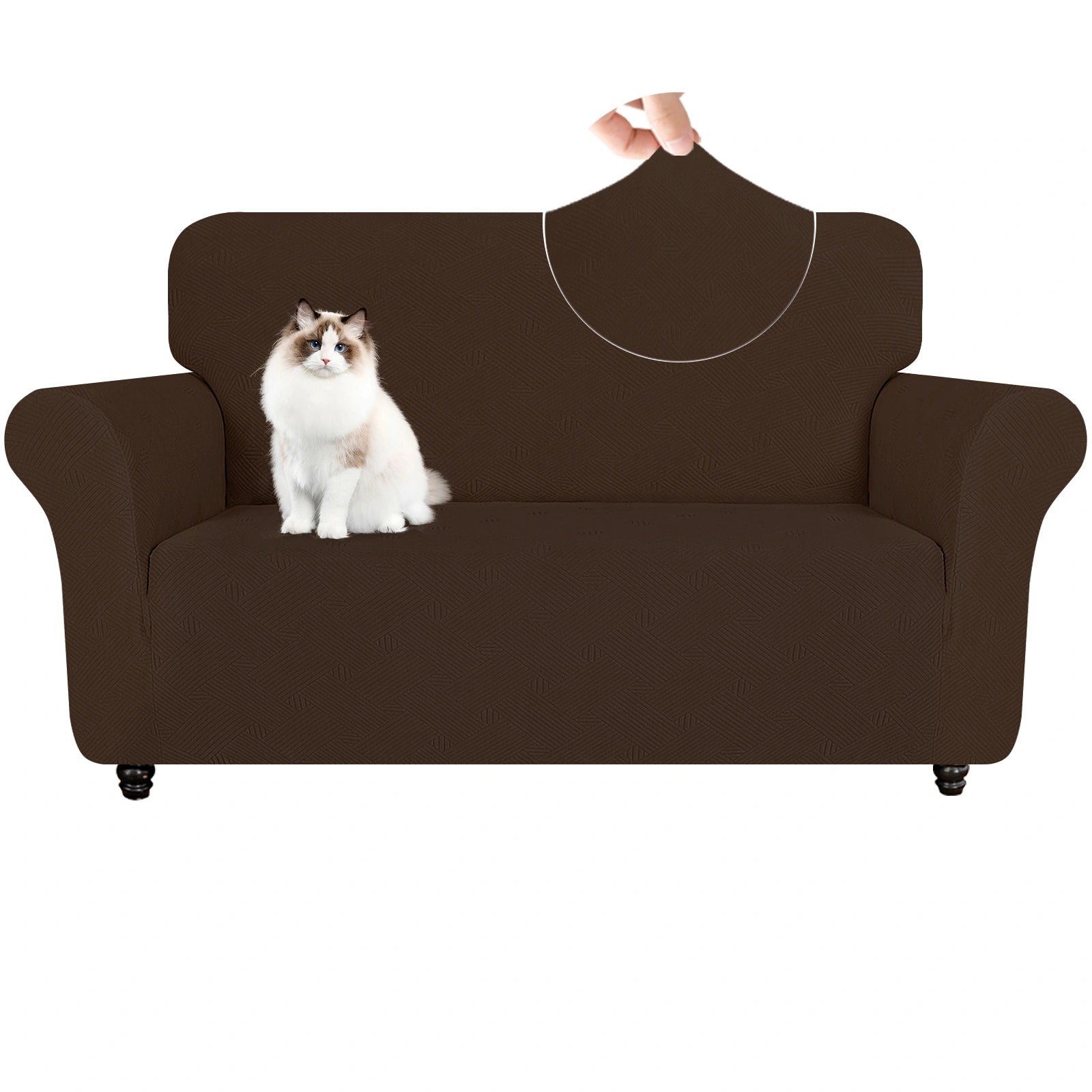 YSTYLE High Stretch 2 Seater Sofa Cover Anti Slip Washable-YSTYLE