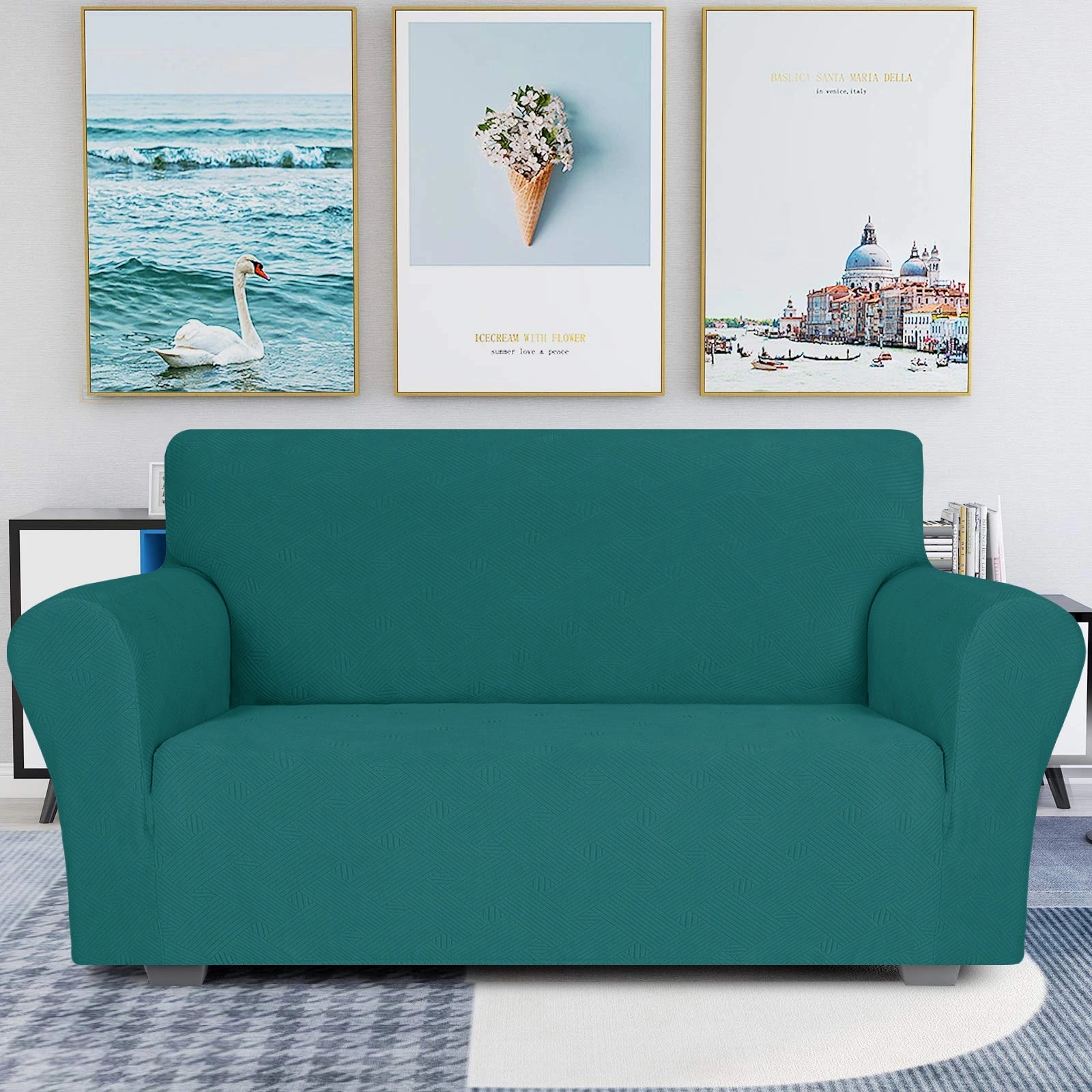 YSTYLE High Stretch 2 Seater Sofa Cover Anti Slip Washable-YSTYLE