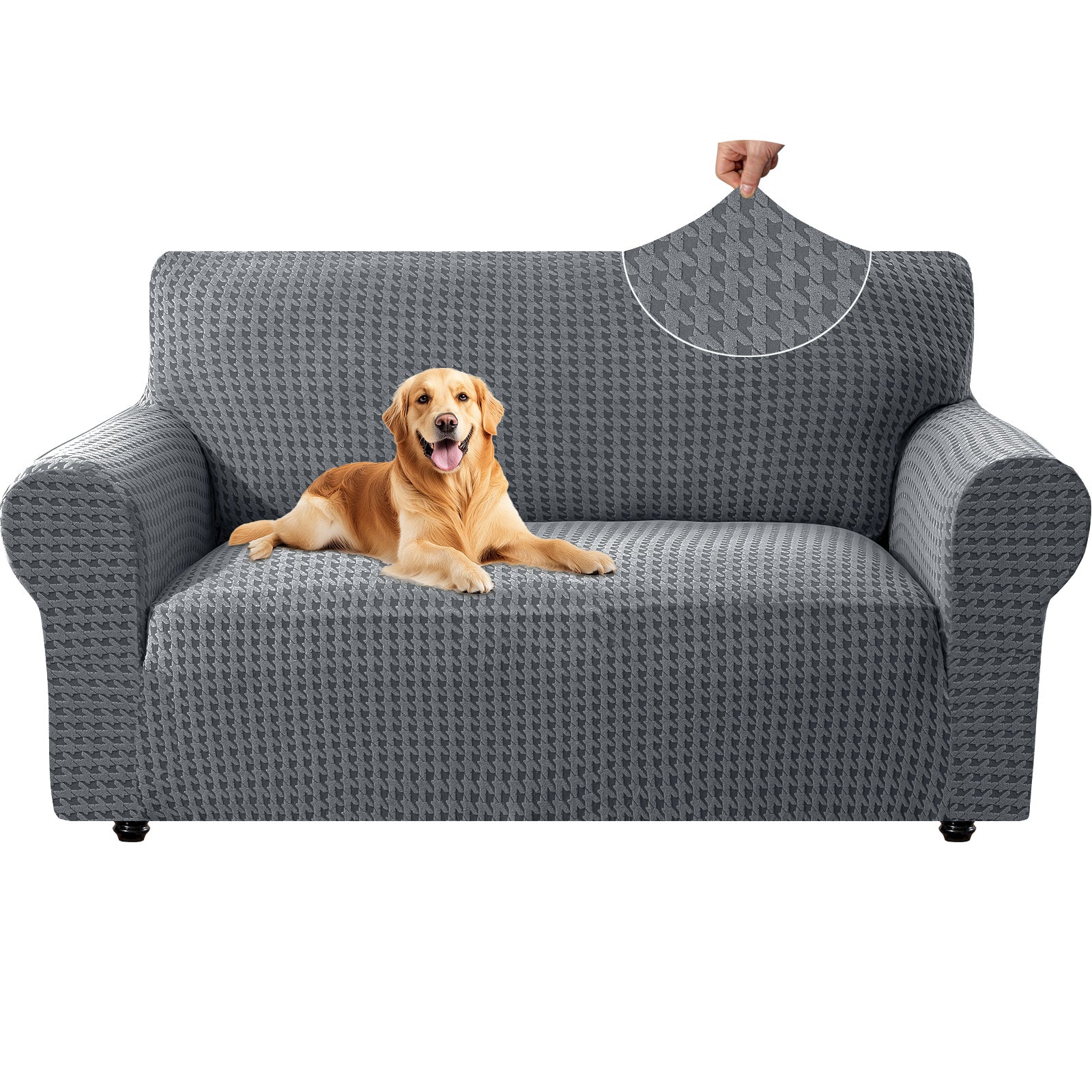 Ystyle Stretch 2 Seater Sofa Cover with New Pattern Anti Slip-YSTYLE