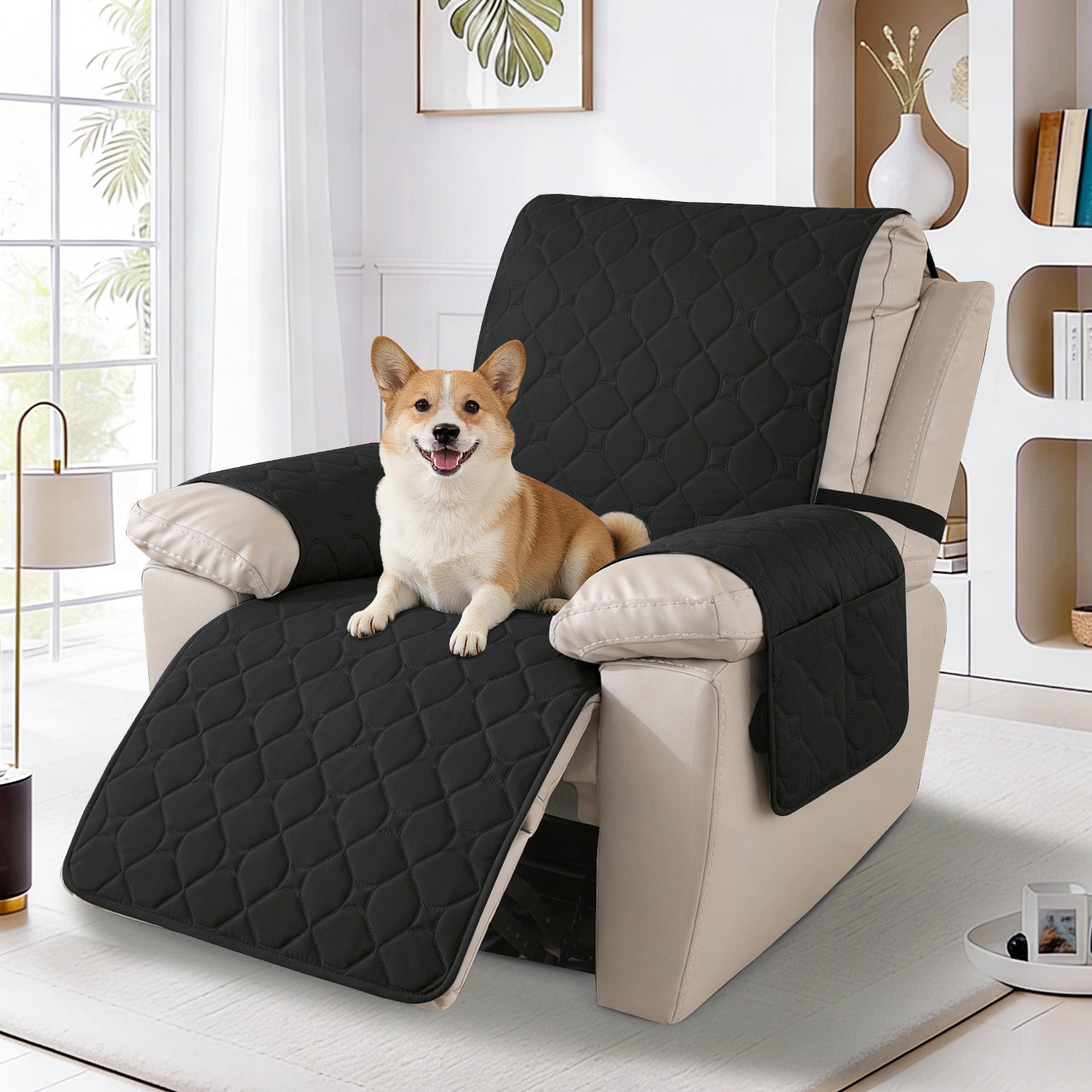 YSTYLE Waterproof Recliner Armchair Cover with Armrests 1 Seater