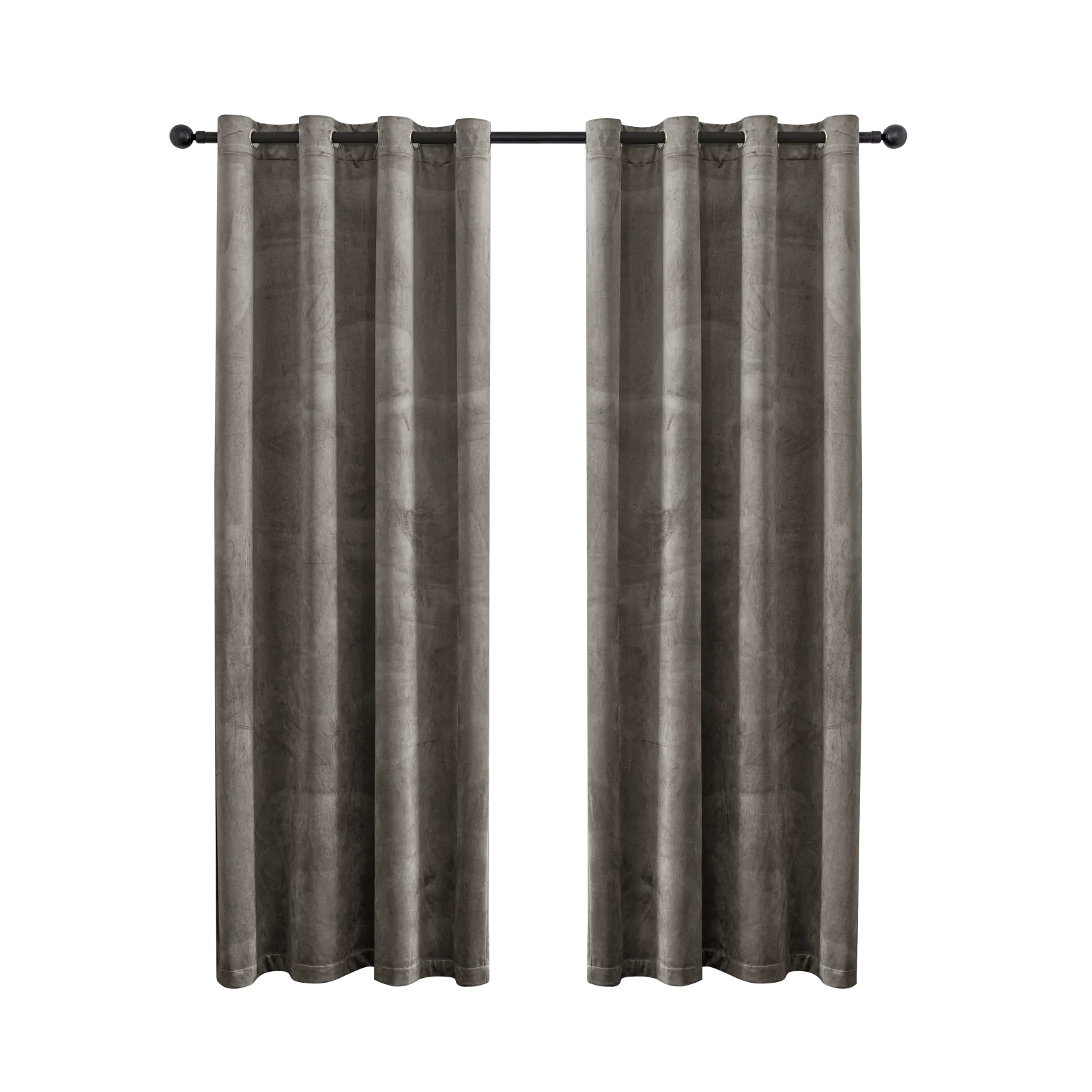 YSTYLE Elegant Velvet Curtains-2 pcs, Blackout & Heat Insulating, Eyelet Drapes for Home Windows
