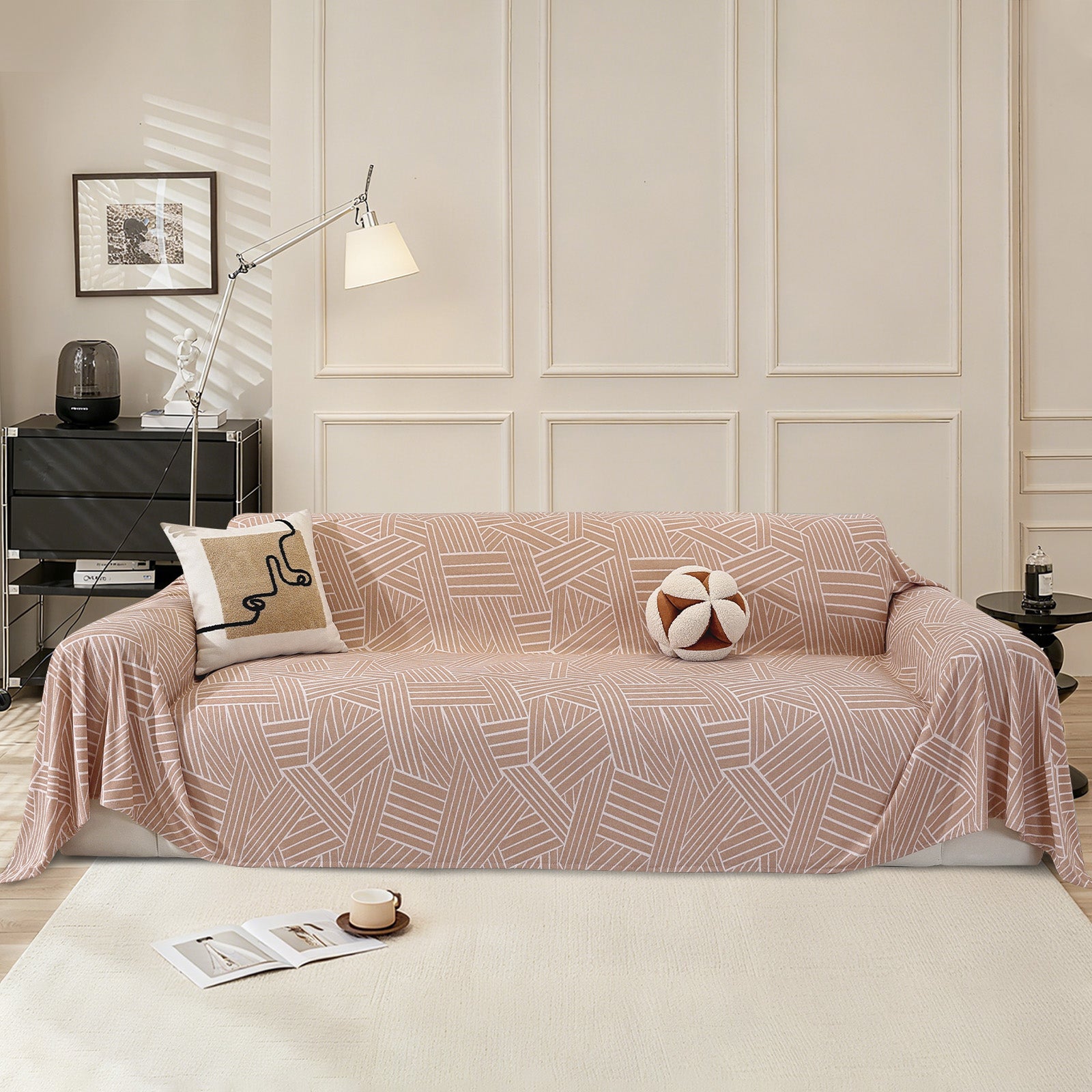 Ystyle Universal 4 Seater Sofa Cover Throw 200x380cm Cationic Fabric-YSTYLE