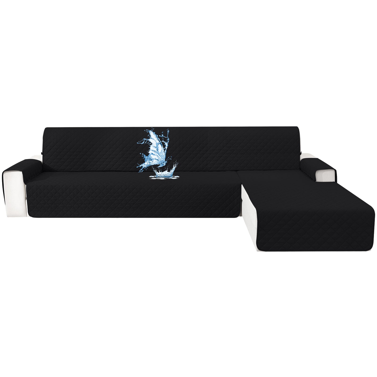 Ystyle Waterproof 4 Seater Corner Sofa Cover Reversible Anti Slip-YSTYLE