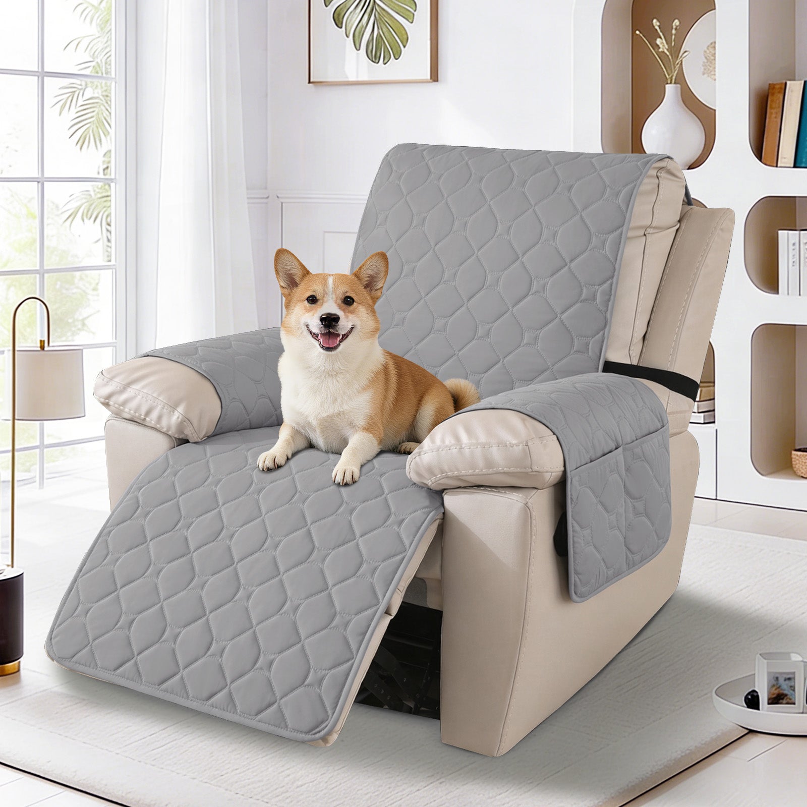 YSTYLE Waterproof Recliner Armchair Cover with Armrests 1 Seater