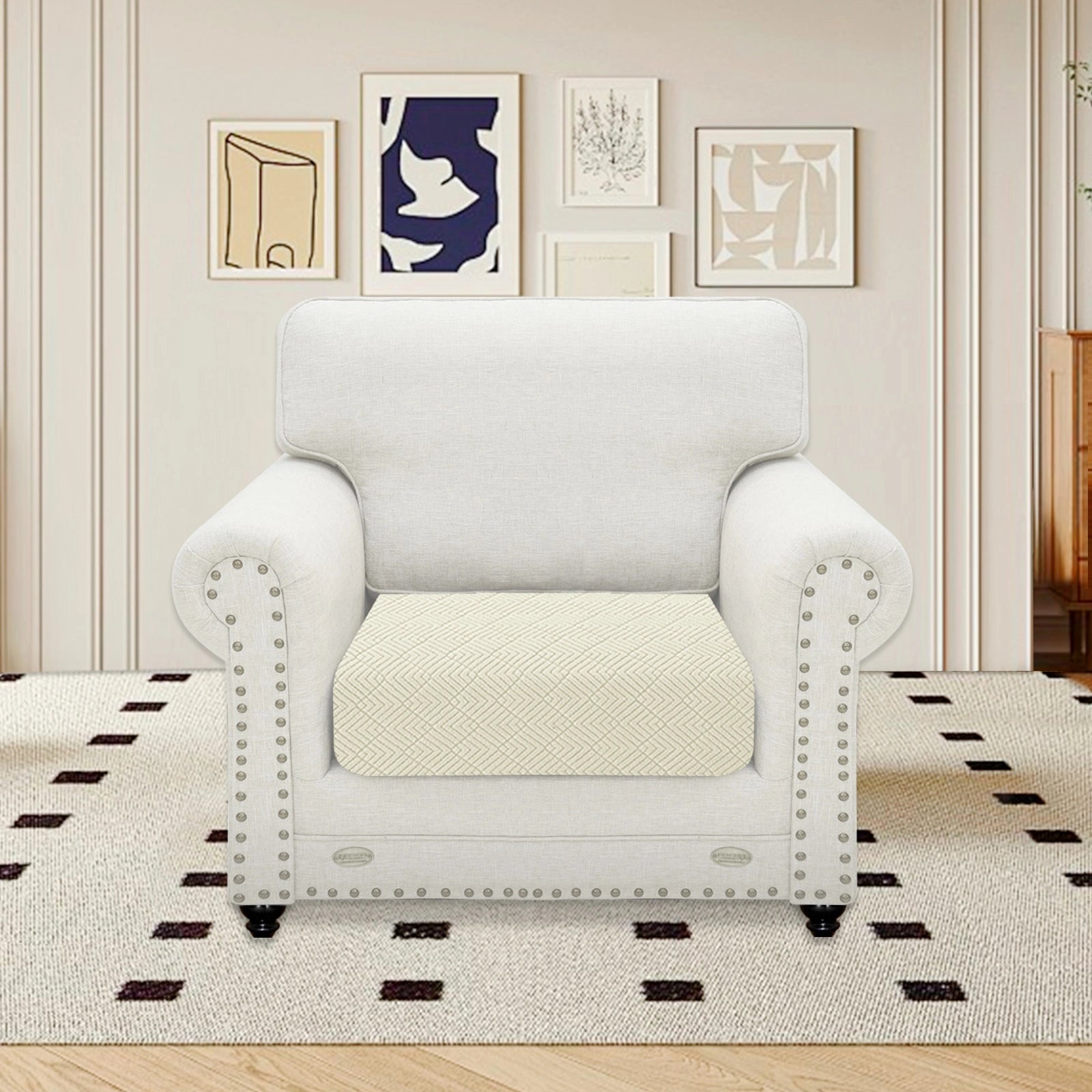 YSTYLE Stretch Sofa Seat Cover 1 Seater Anti Slip-YSTYLE