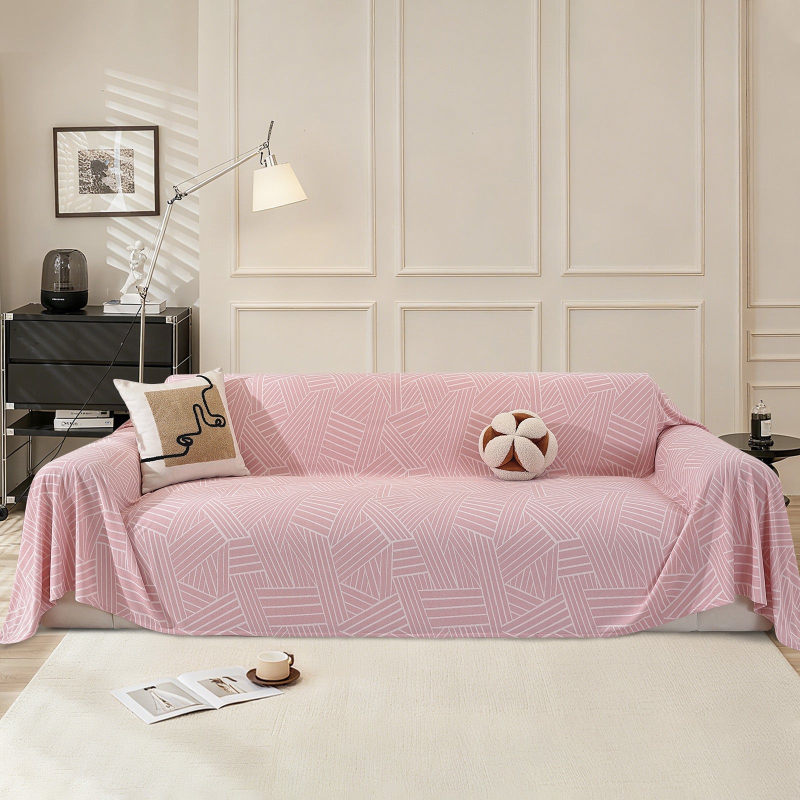 Ystyle Universal 4 Seater Sofa Cover Throw 200x380cm Cationic Fabric-YSTYLE