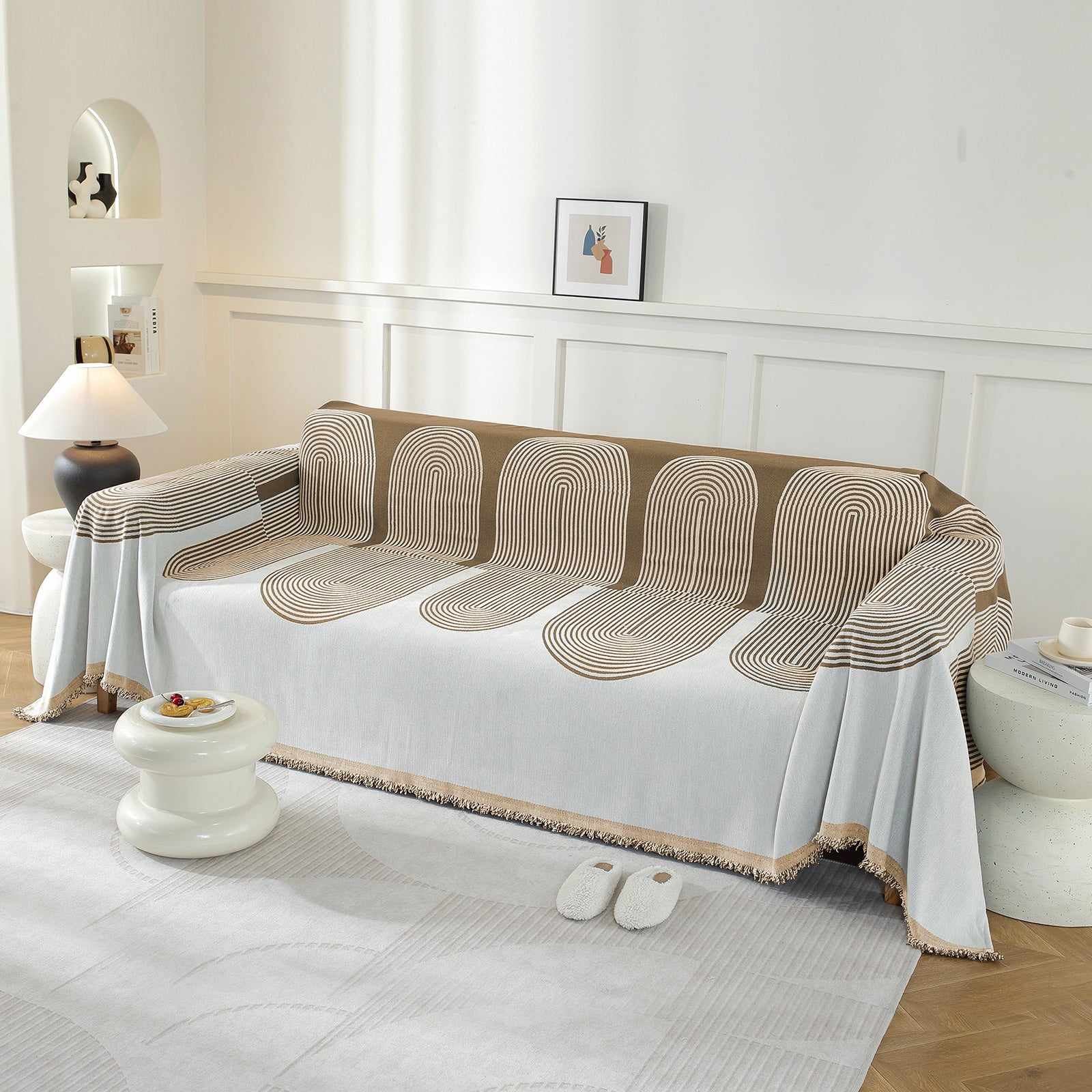 YSTYLE lavable 3 Seater canapé couverture Throw 180x340CM Soft