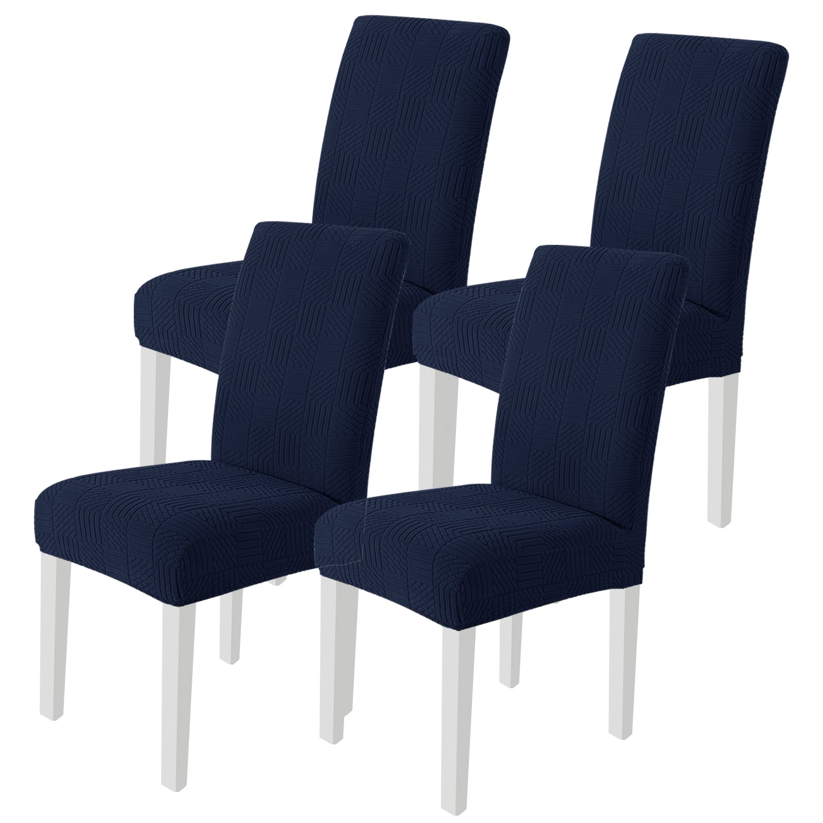 YSTYLE 4 Stück Stretch-Esszimmerstuhlbezüge 48-70 cm Rückenhöhe