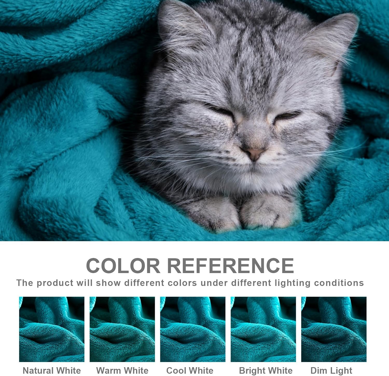 YSTYLE Soft Flannel Fleece Twin Blanket Plush Throw 160 x 200 CM