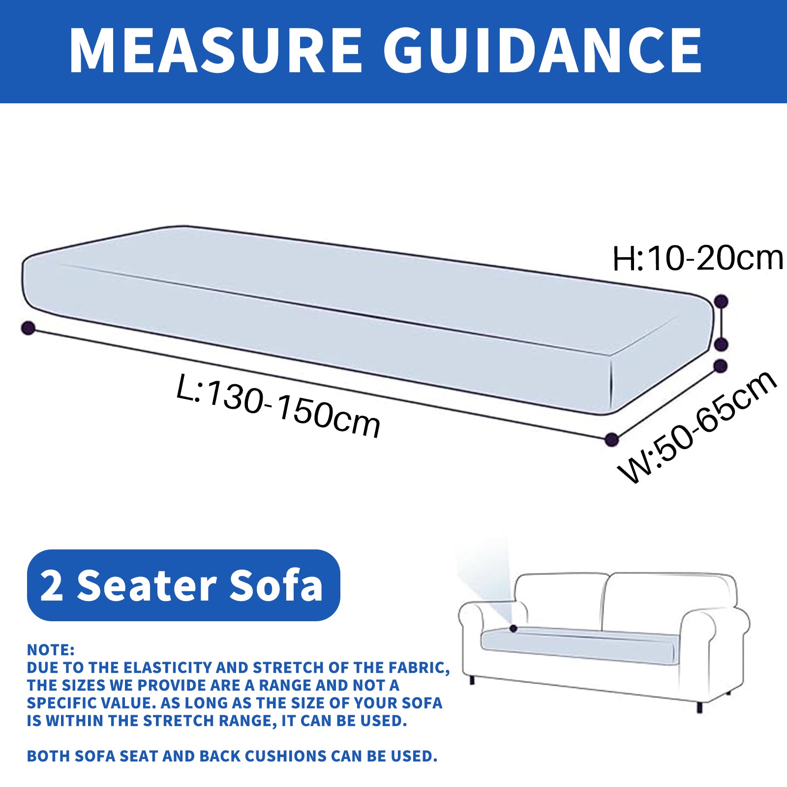 Ystyle Stretch Sofa Seat Cover 2 Seater New Pattern-YSTYLE