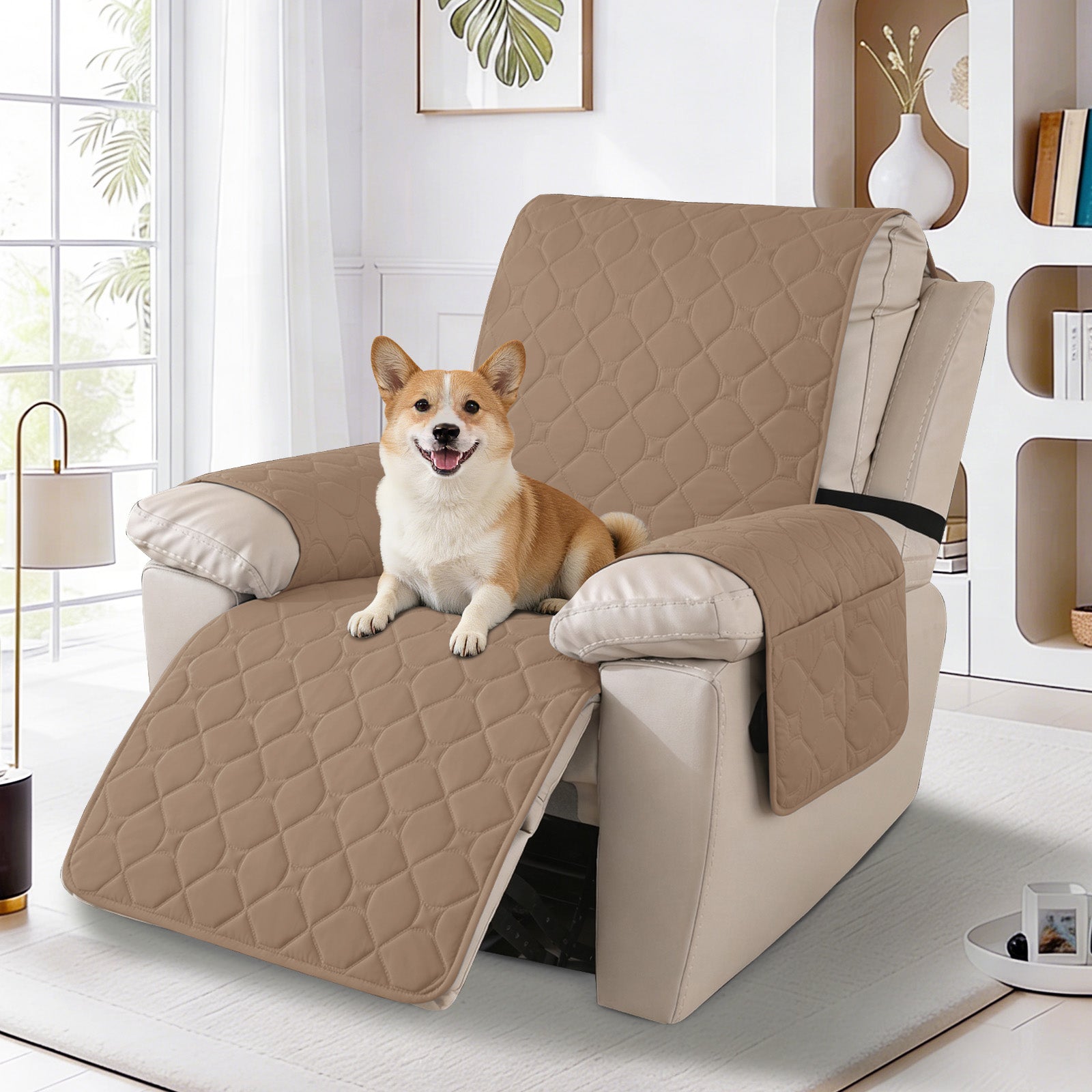 YSTYLE imperméable Recliner Armchair couverture with accoudoirs 1 Seater