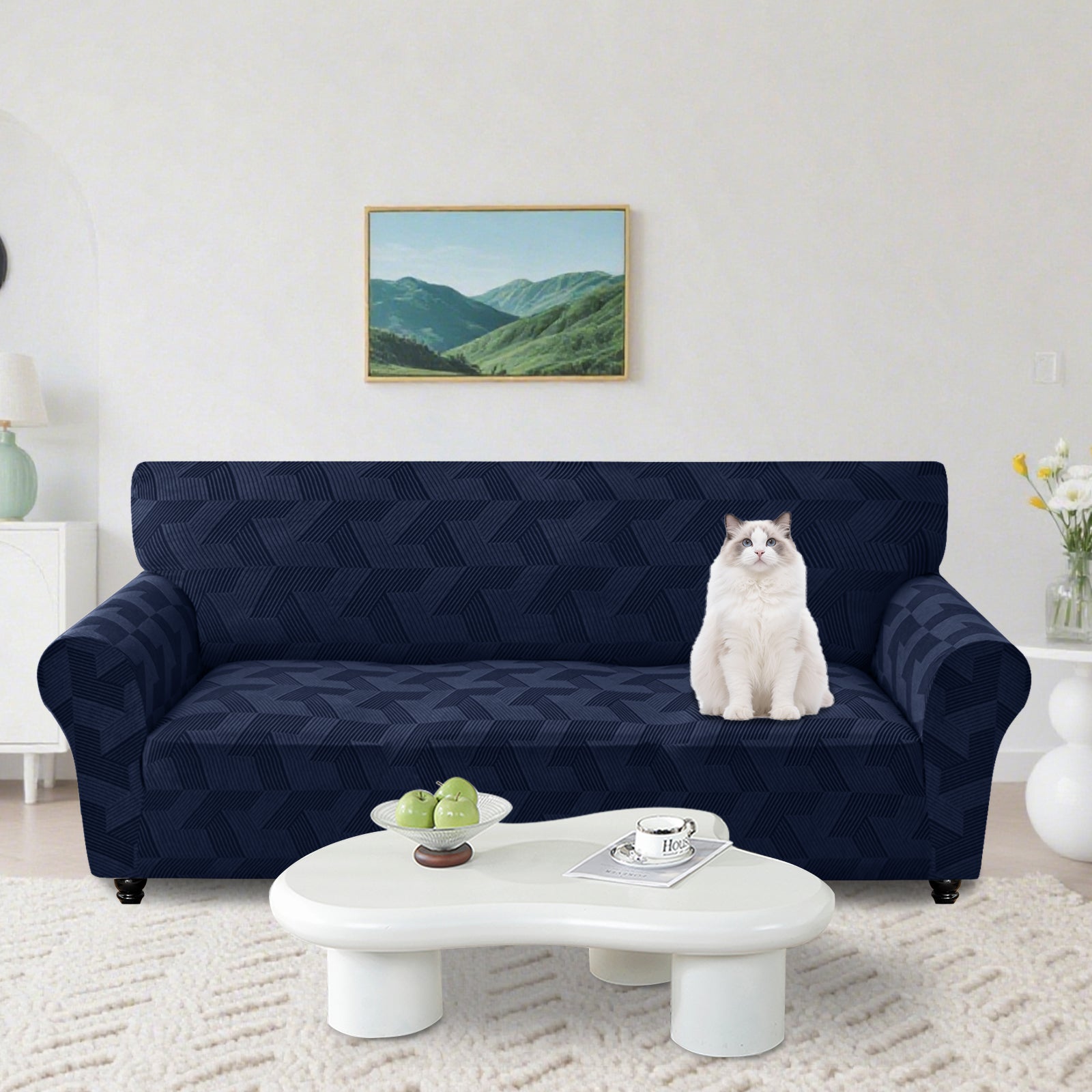 Ystyle Stretch 4 Seater Sofa Cover Super Elastic and Anti Slip-YSTYLE