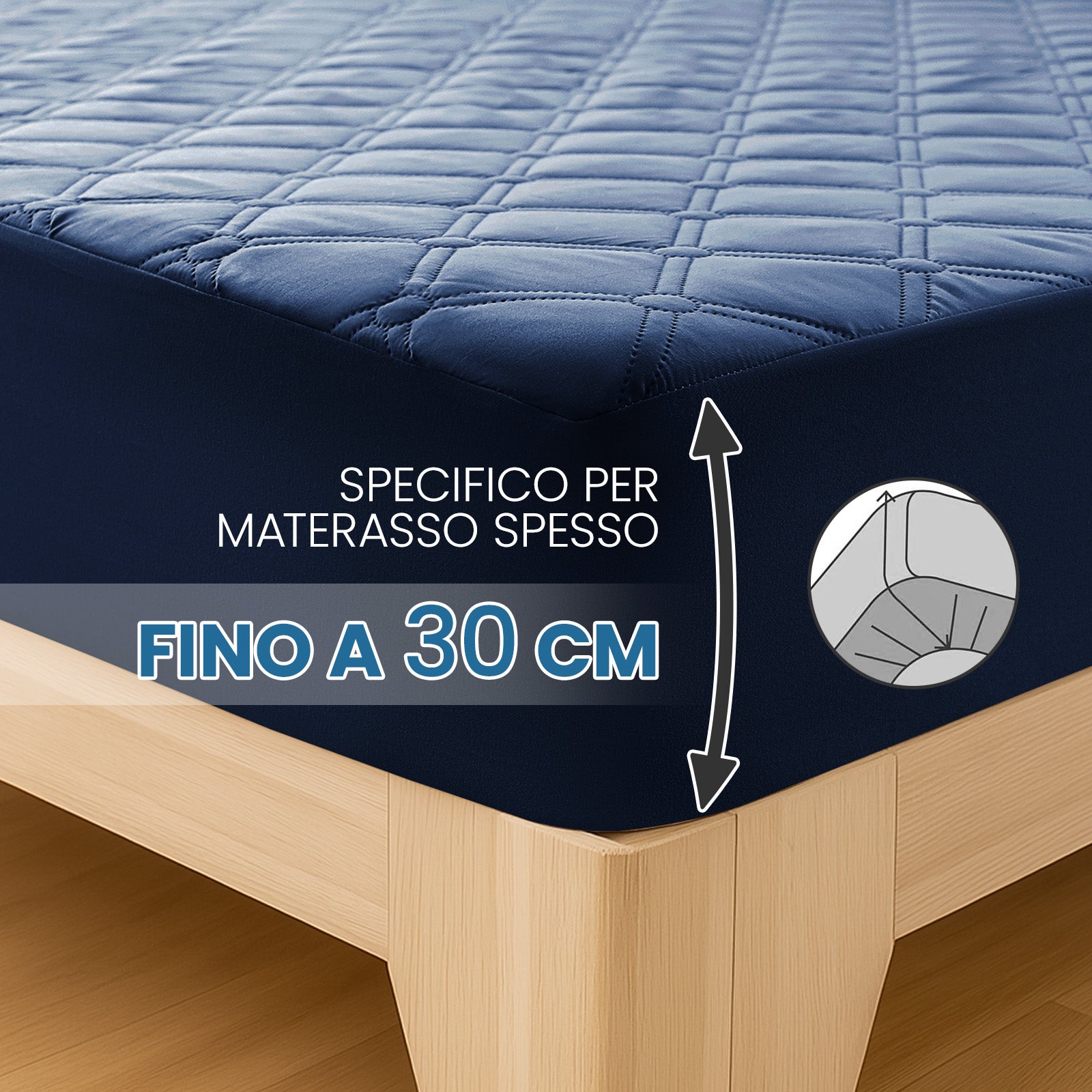 Ystyle Waterproof Mattress Protector – Double Size 160x190 cm Anti-Allergy & Scratch Resistant