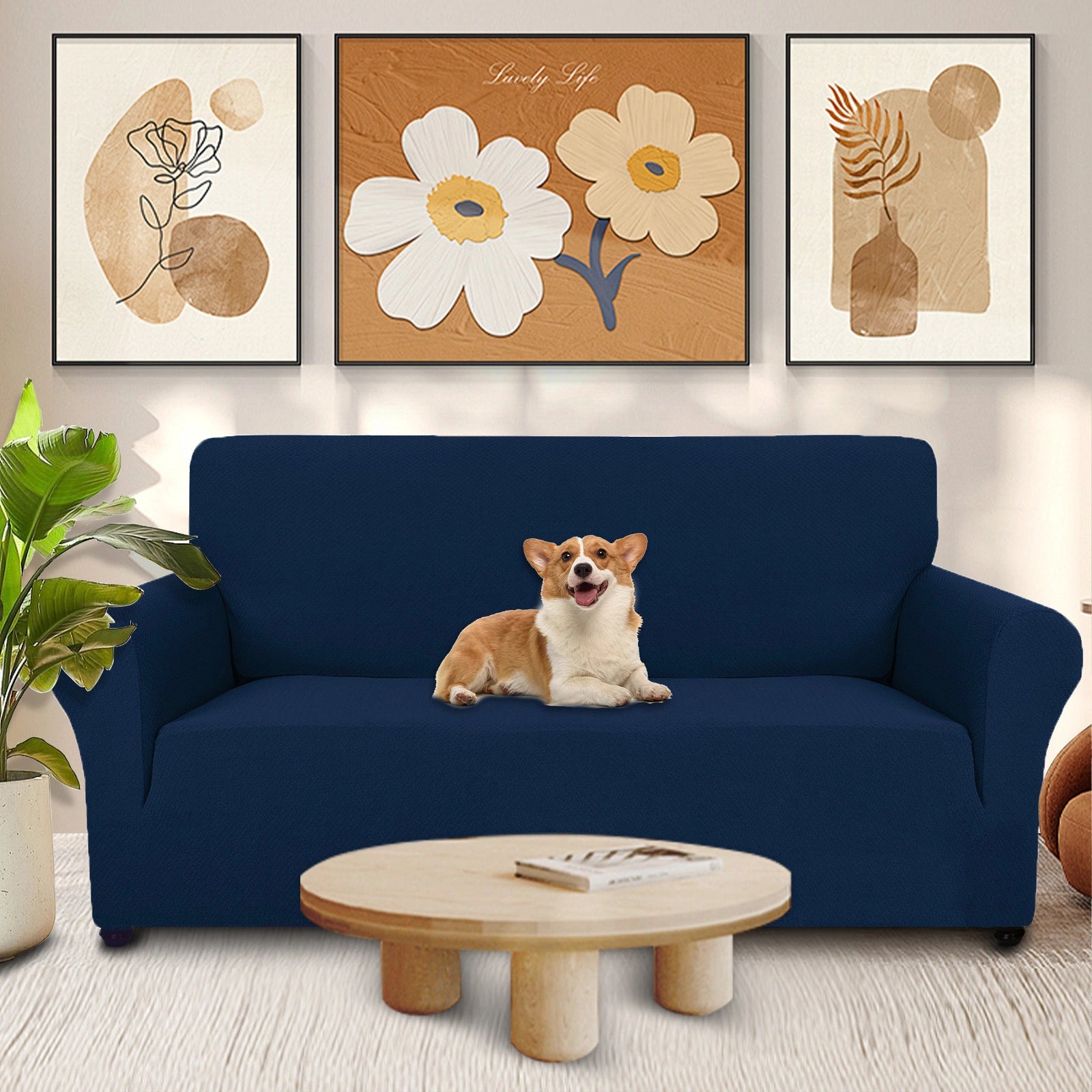 YSTYLE Stretch 2 Seater Sofa Cover Jacquard Anti-Slip-YSTYLE