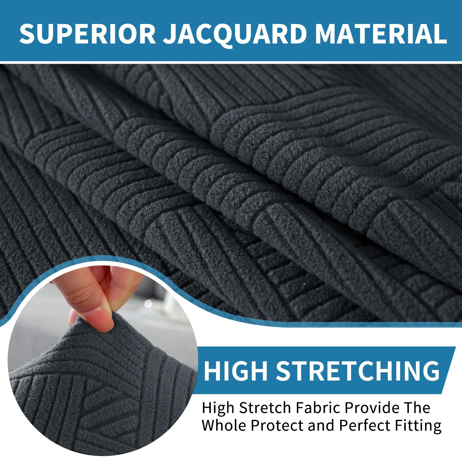 YSTYLE 2 pezzi coprisedie morbidi ed elastici con schienale adattabilità universale