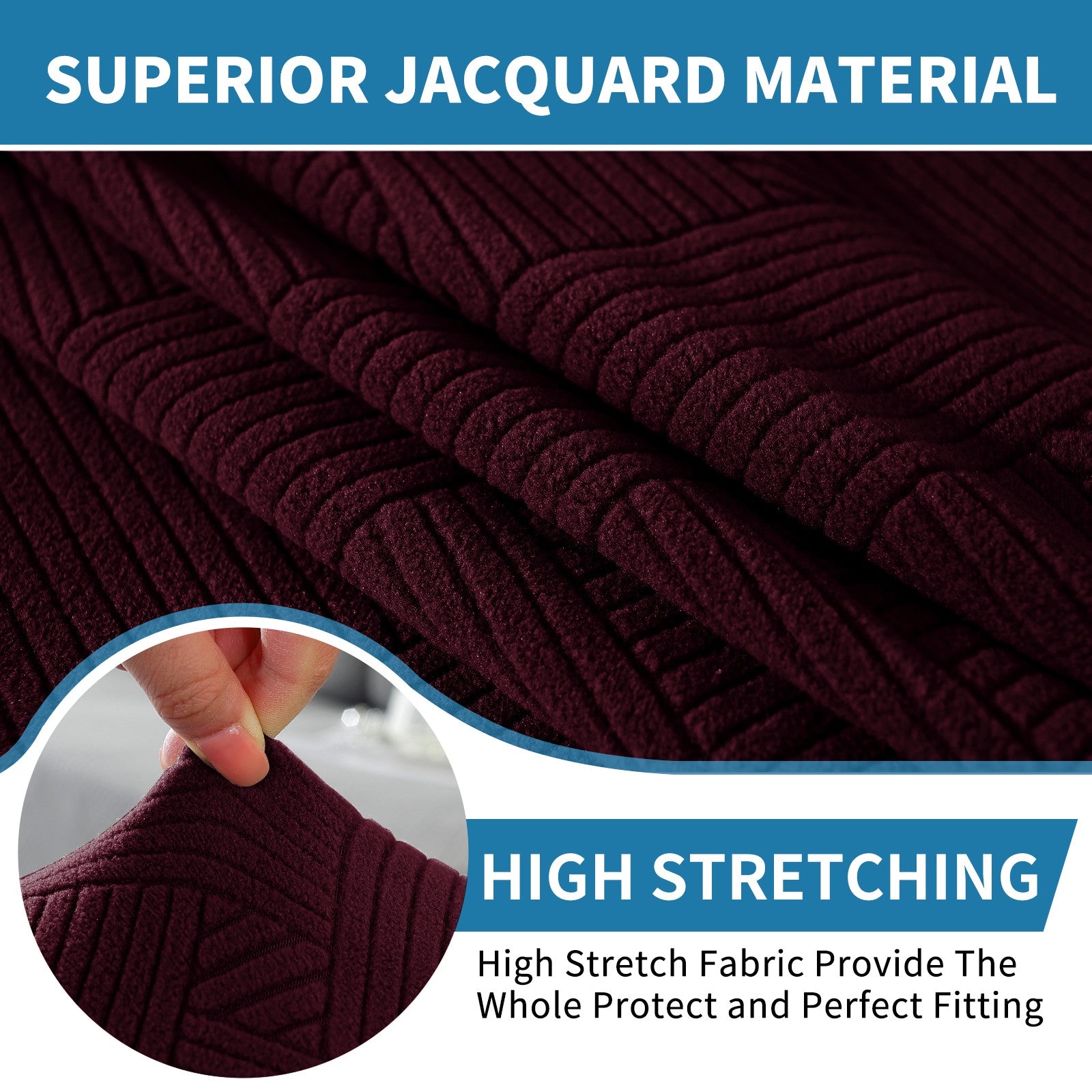 YSTYLE 6 Stück weiche Stretch-Stuhlbezüge mit Rückenlehne, universelle Passform