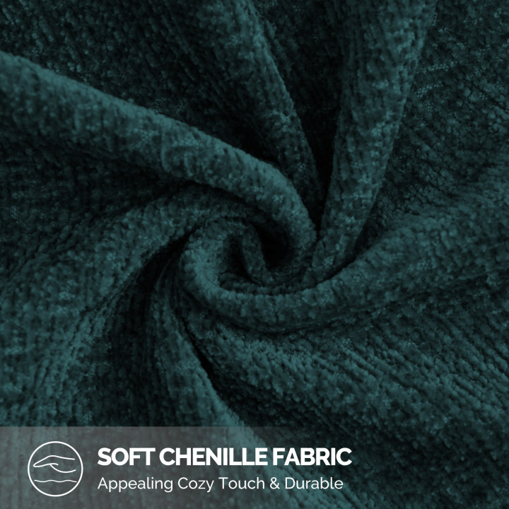 Ystyle Chenille Sofa Cushion Covers 60 x 60 cm, 2 Pieces, Soft Durable Heart-Shaped Cushion Cover, Decorative Elegant Pillow Case for Living Room