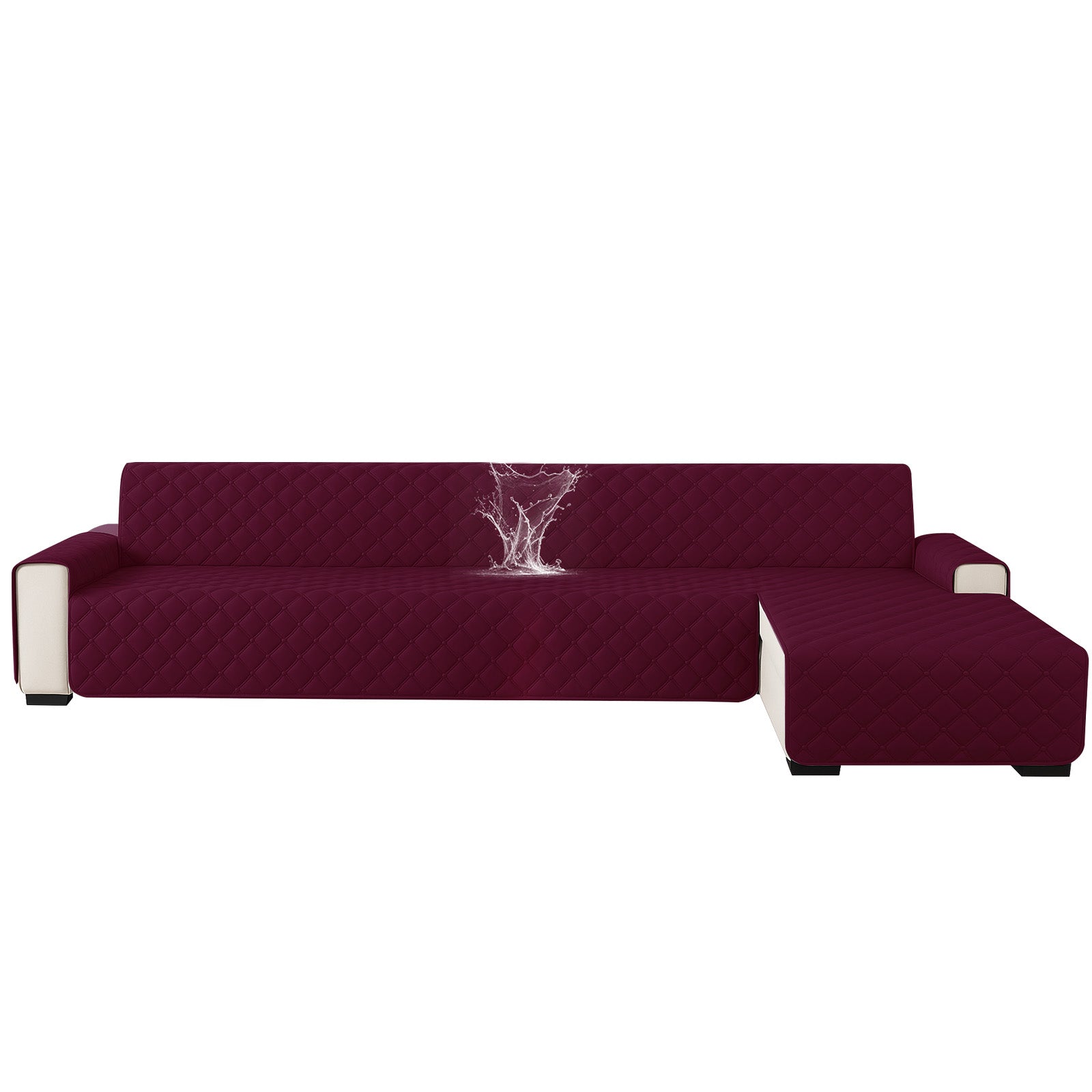 Ystyle Waterproof 4 Seater Corner Sofa Cover Reversible 280 cm