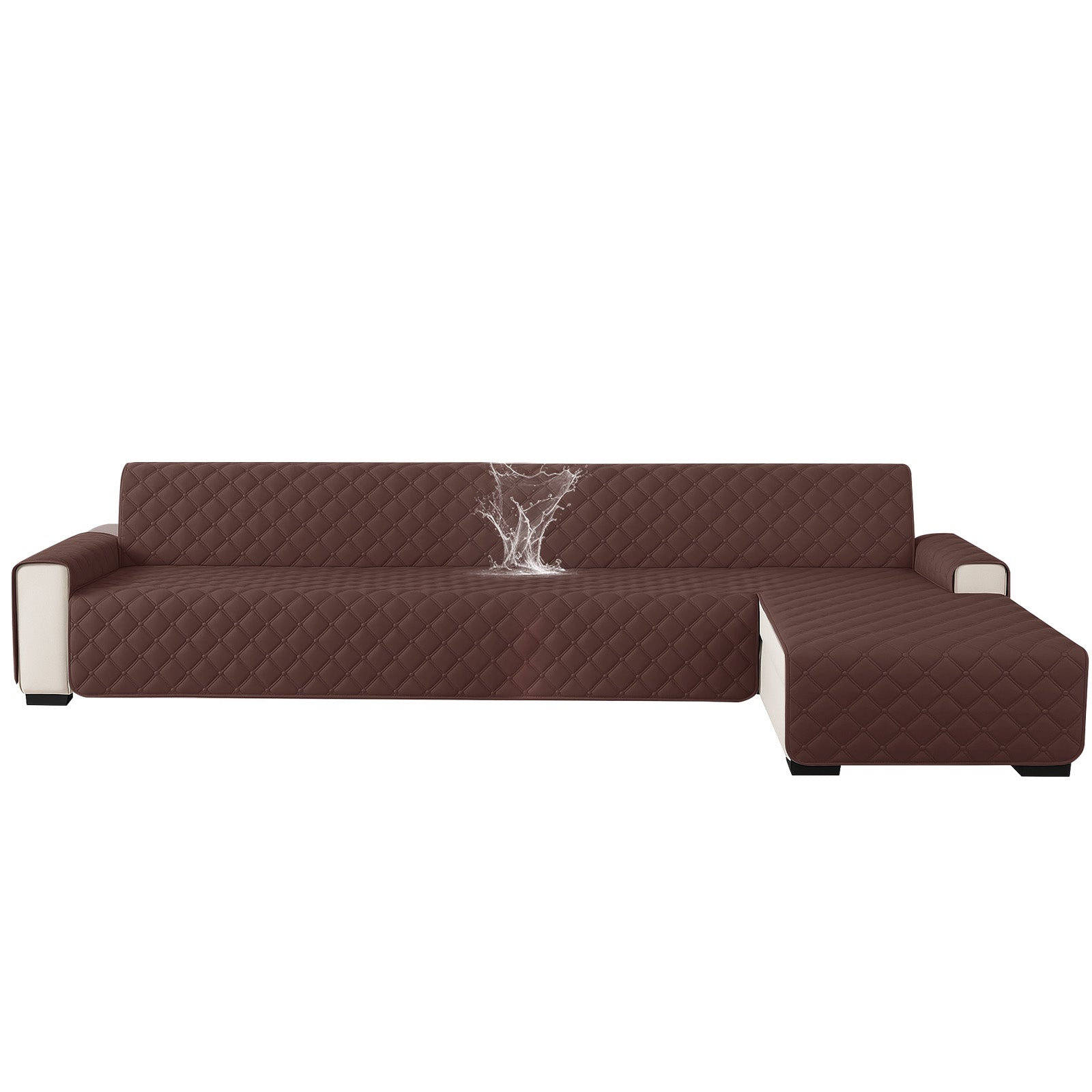 Ystyle Waterproof 4 Seater Corner Sofa Cover Reversible 280 cm-YSTYLE