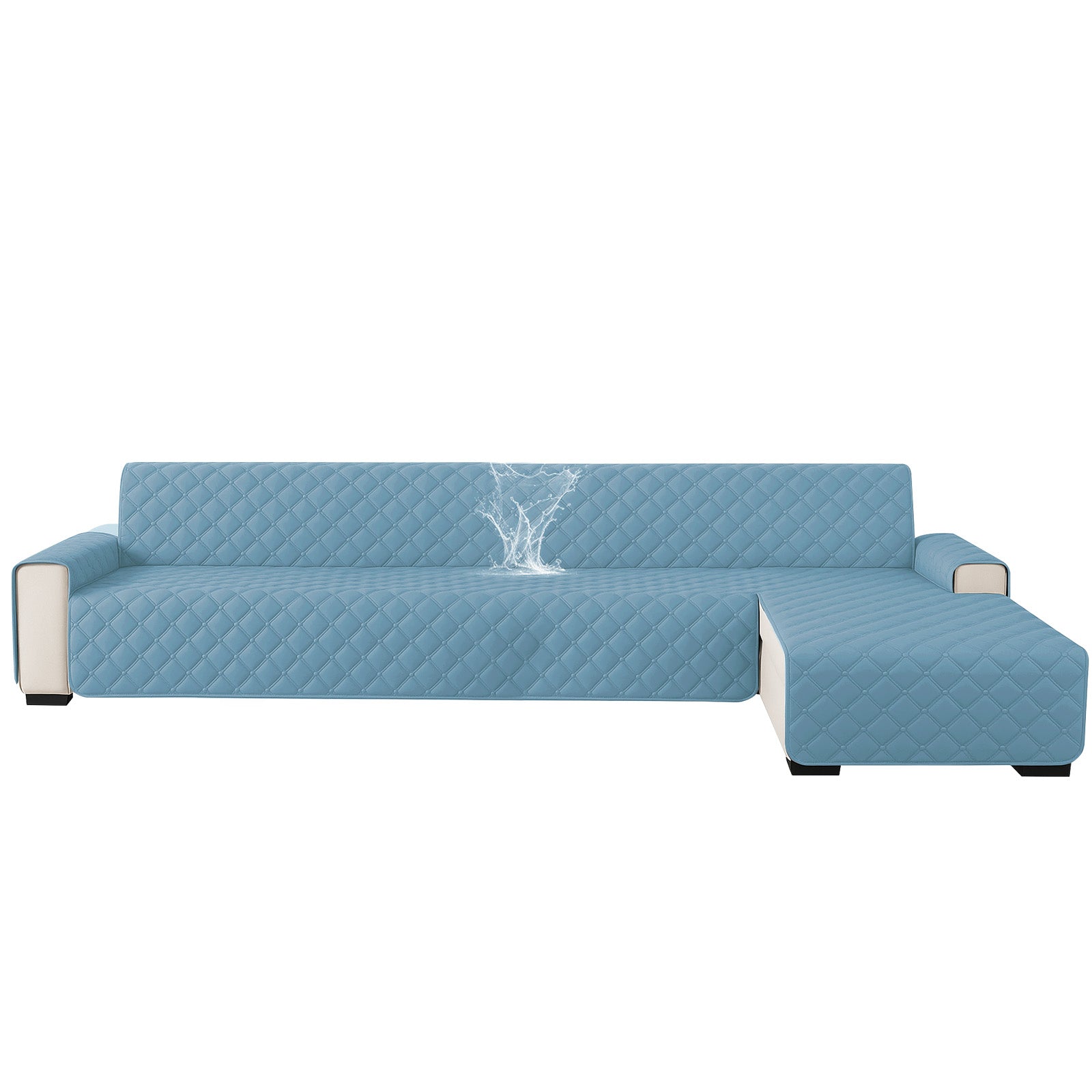 Ystyle Waterproof 4 Seater Corner Sofa Cover Reversible 280 cm-YSTYLE