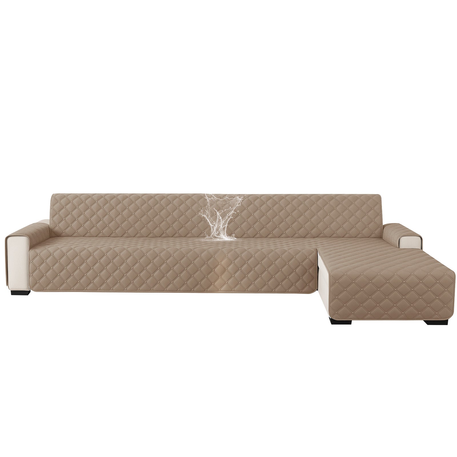 Ystyle Waterproof 4 Seater Corner Sofa Cover Reversible 280 cm-YSTYLE