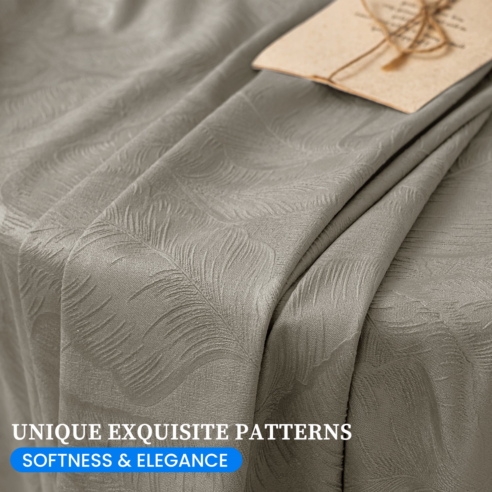 2 Pieces rideaux opacifiants with Stainless Steel Eyelets thermique Polyester Panels