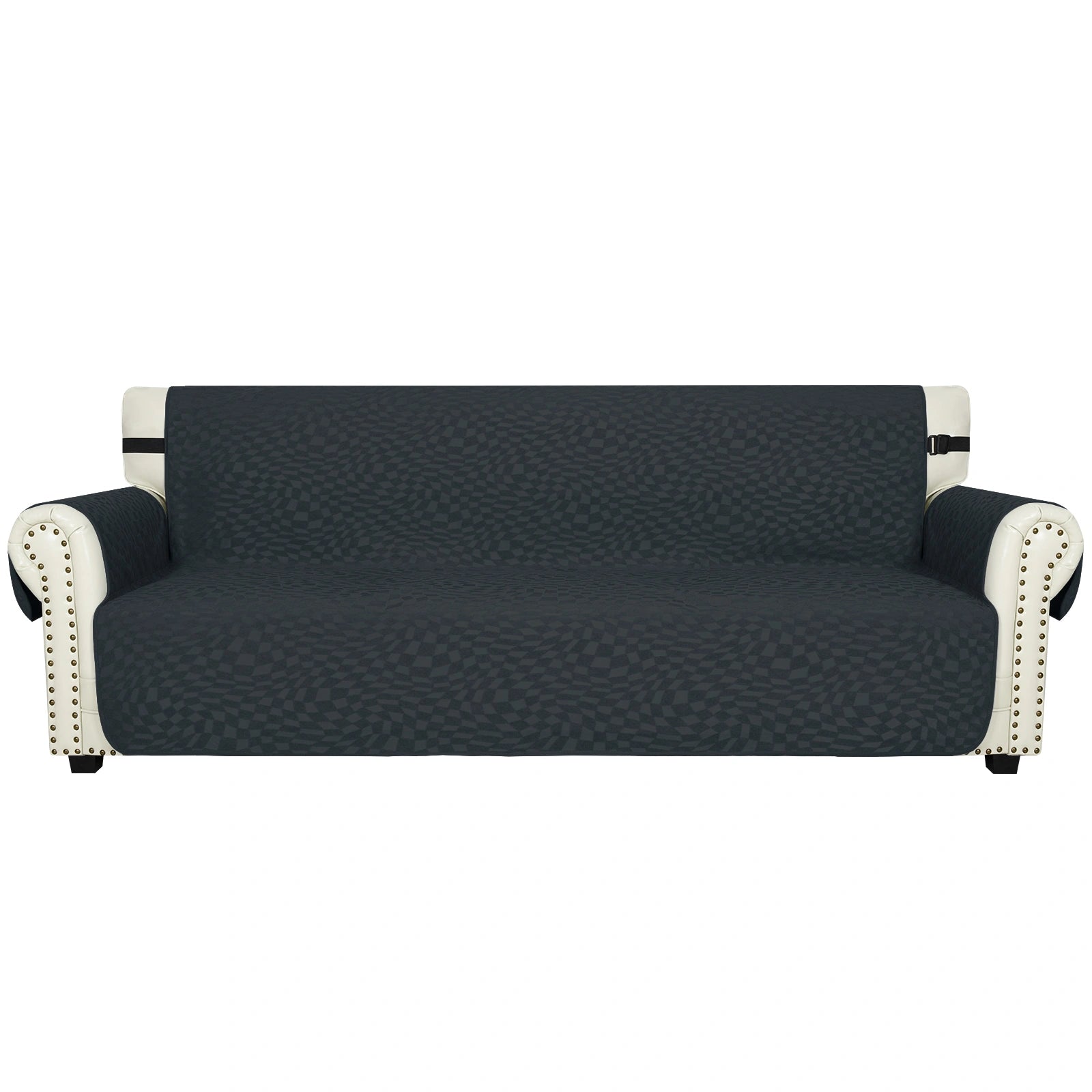 YSTYLE 4 Seater Waterproof Sofa Cover – Cat Scratch Resistant, Non-Slip with Armrests, Modern Furniture Protector-Jacquard Plaid