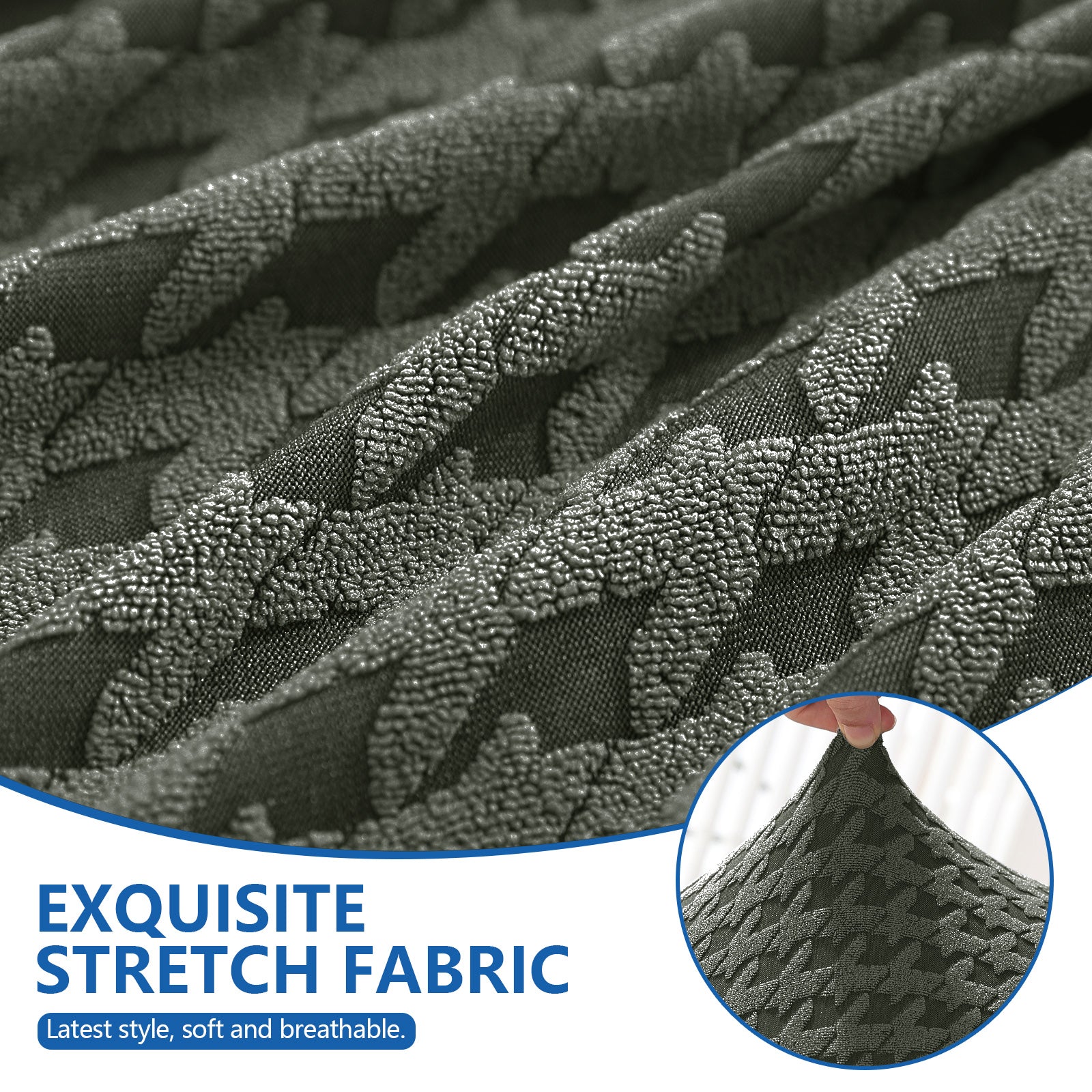 Ystyle 2-Seat Sofa Cover with Armrests, Elastic Universal Seat Cover, Anti-Scratch Universal Sofa Cover, Anti-Slip Washable Sofa Protector, Stain-Resistant