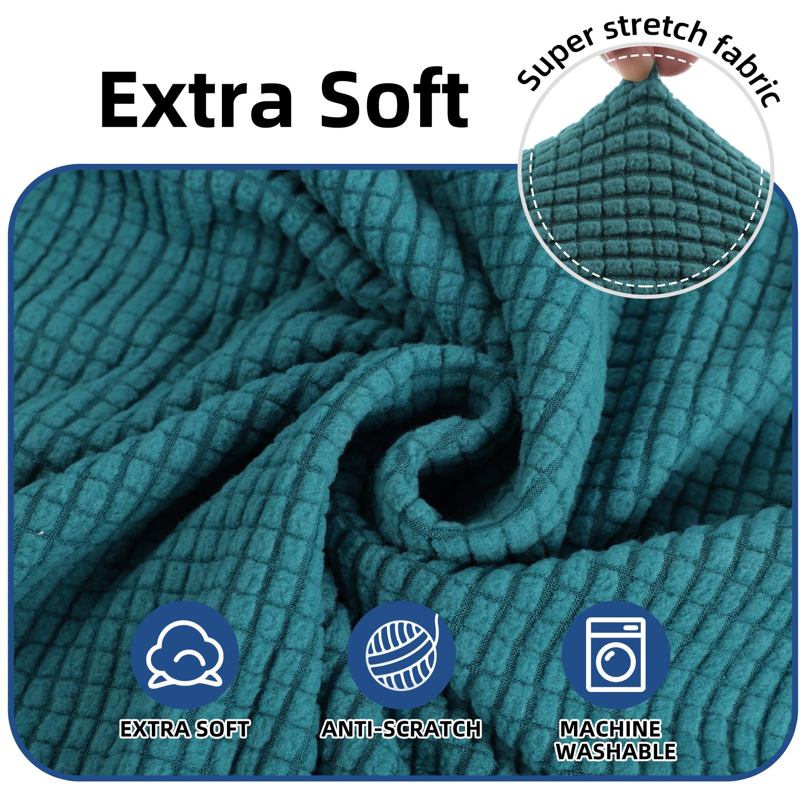 YSTYLE Stretch 2-Sitzer Sofa Bezug mit Armlehnen Anti-Rutsch