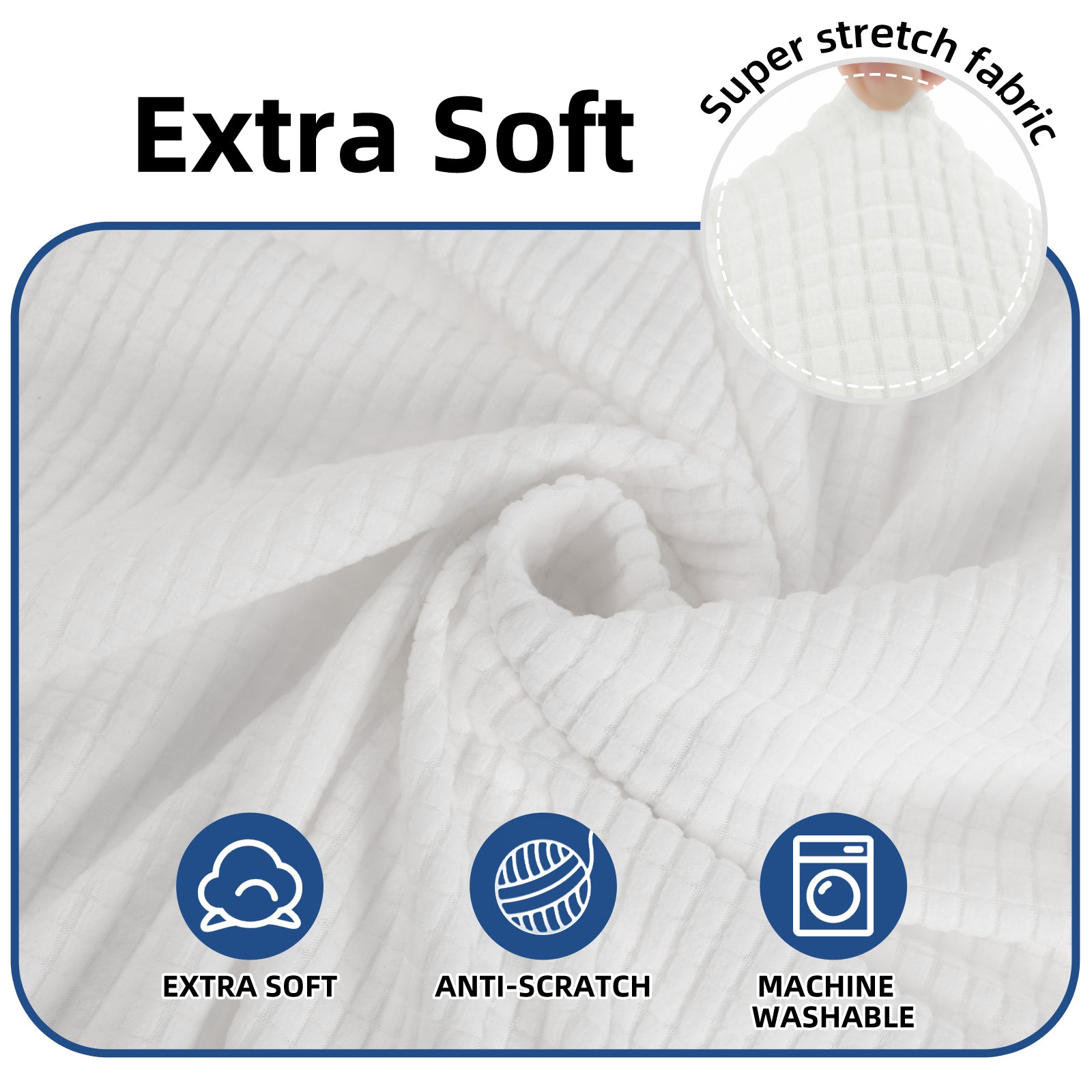 YSTYLE Stretch 2-Sitzer Sofa Bezug mit Armlehnen Anti-Rutsch