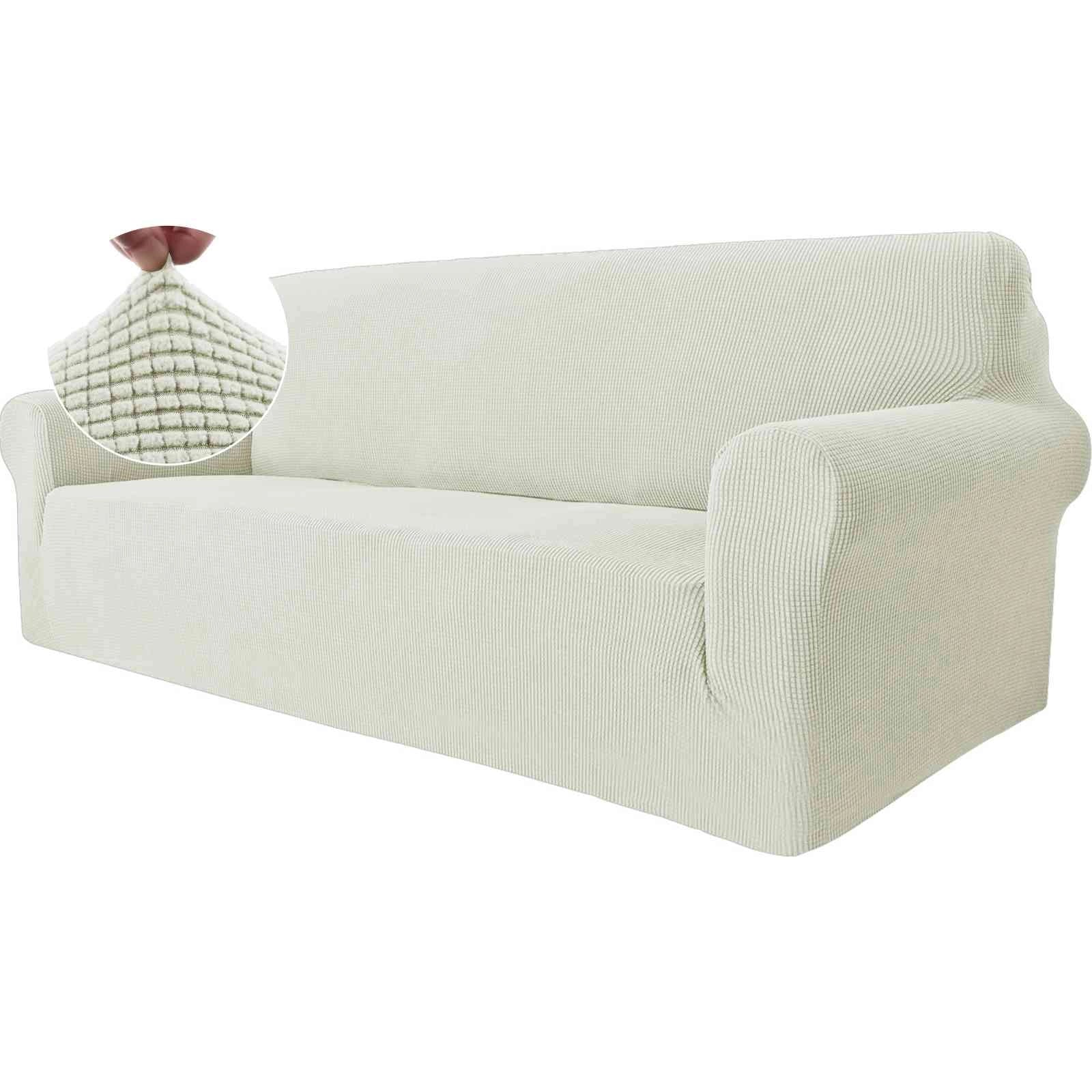 YSTYLE Stretch 3 Seater Sofa Cover with Armrests Anti Slip-YSTYLE