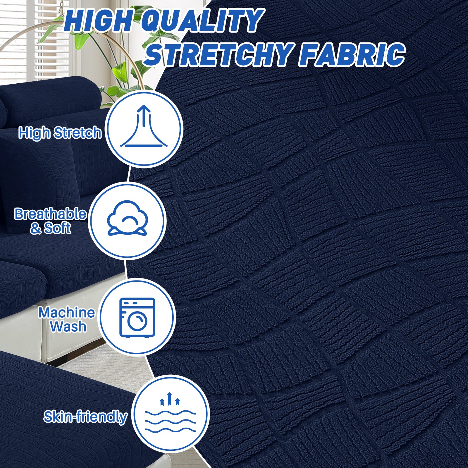 Copertura impermeabile e stretch per sedile del divano 1 posto Geometrica | YSTYLE