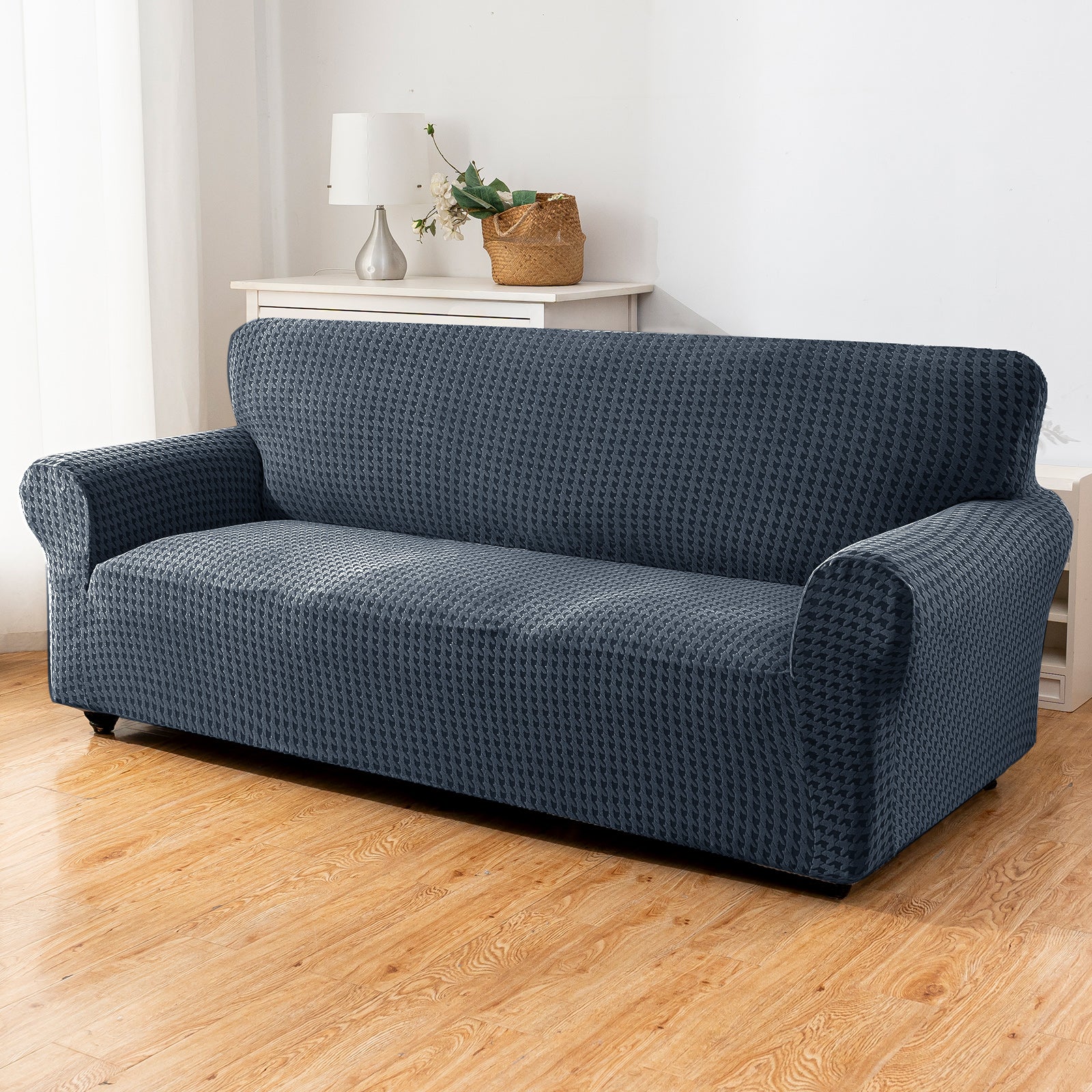 Ystyle 3-Seat Sofa Cover with Armrests, Elastic Universal Seat Cover, Anti-Scratch Universal Sofa Cover, Anti-Slip Washable Sofa Protector, Stain-Resistant