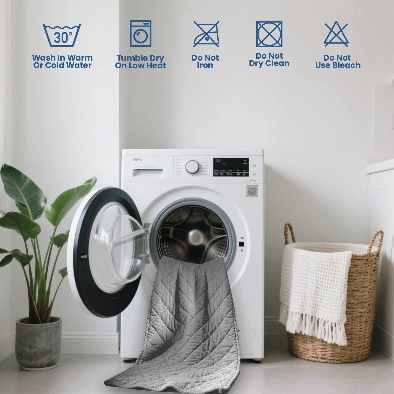 Waterproof Quilted Mattress Protector with Deep Pocket Elastic Fit