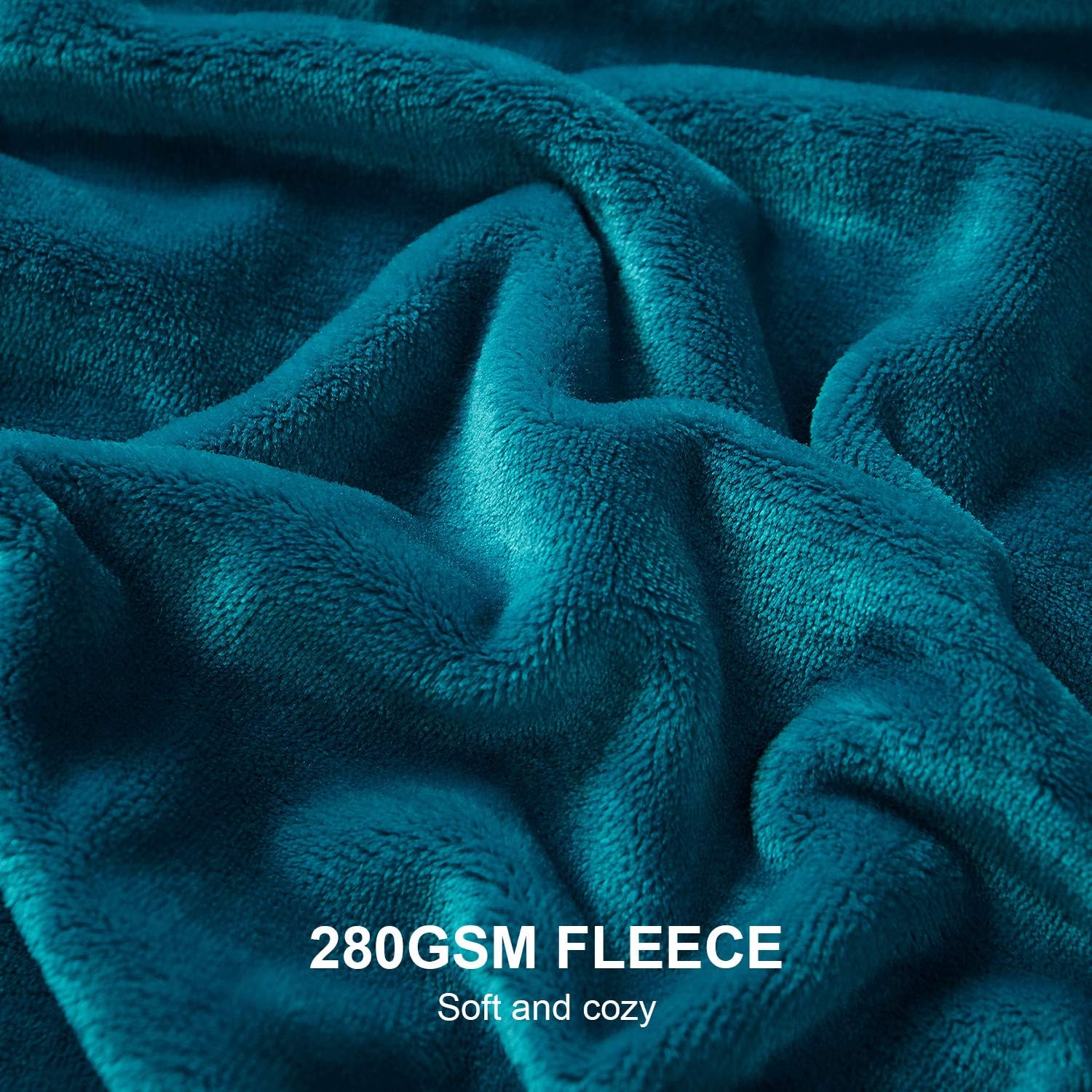 YSTYLE Soft Flannel Fleece Twin Blanket Plush Throw 160 x 200 CM