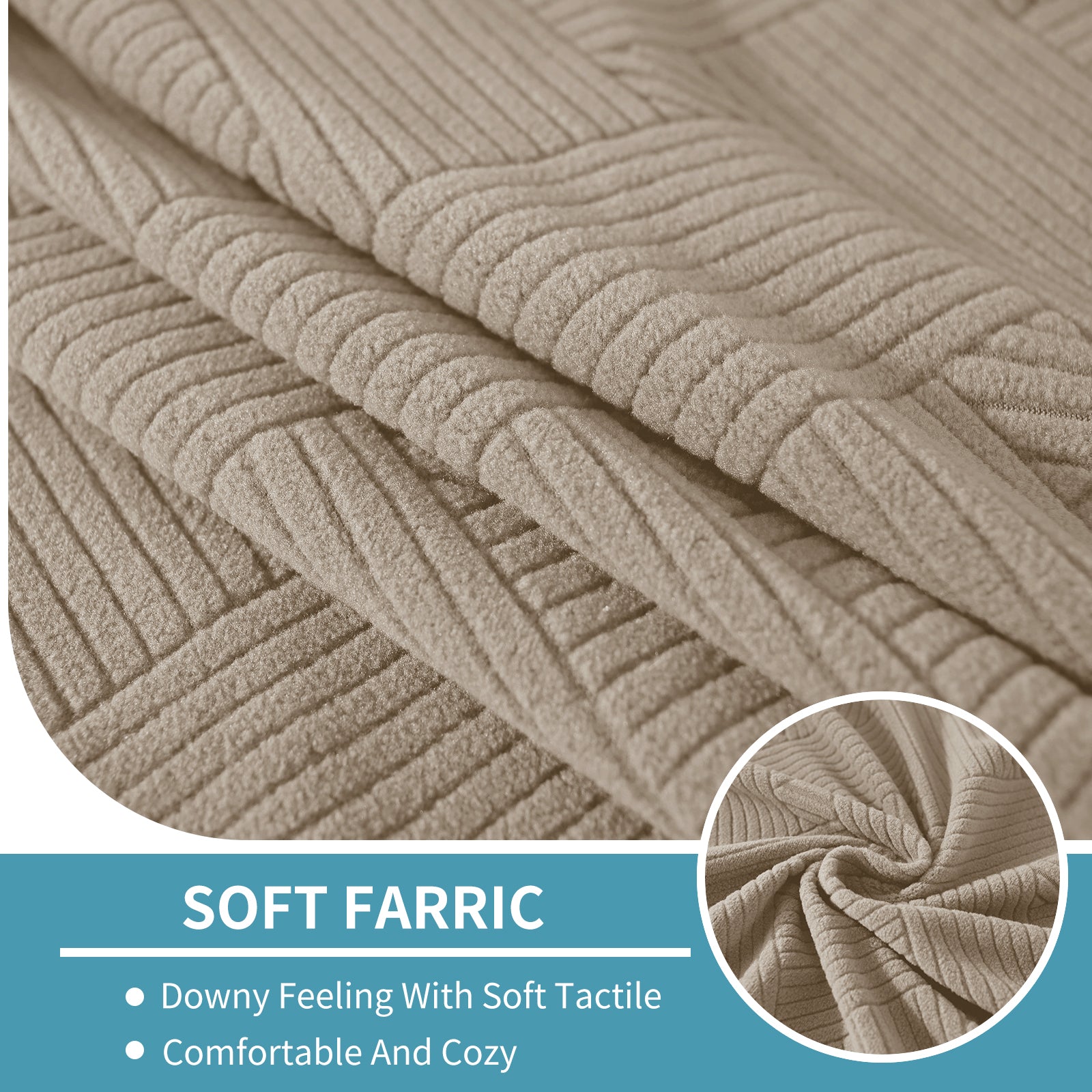 YSTYLE Sofá 1 Pieza Manta para Asiento – Ajuste Elástico, Antideslizante, Patrón Geométrico, Uso Universal, Protección Total - Patrón Entrelazado