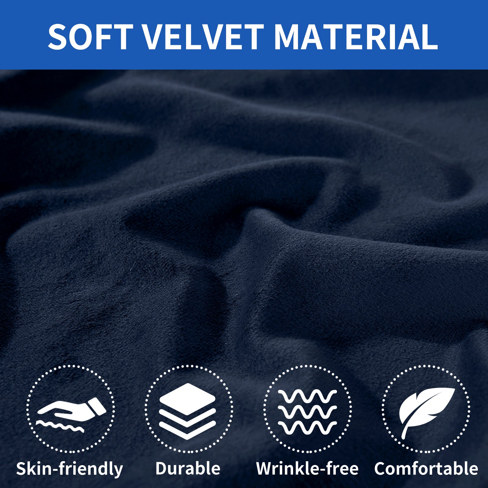 YSTYLE 1 Piece-Large Velvet Cushion Cover – Stretch Fit, Anti-Slip, Universal for Separate Sofa Cushions