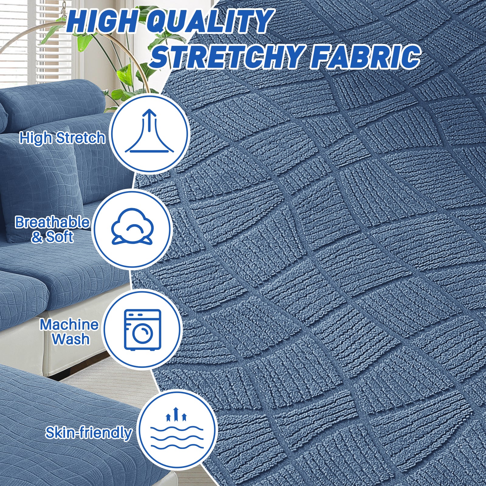 Copertura impermeabile e stretch per sedile del divano 1 posto Geometrica | YSTYLE