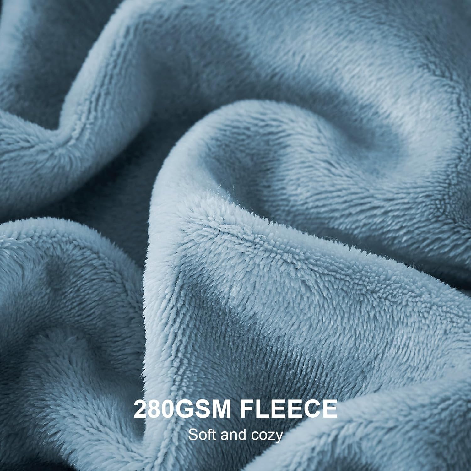 YSTYLE Soft Flannel Fleece Twin Blanket Plush Throw 160 x 200 CM