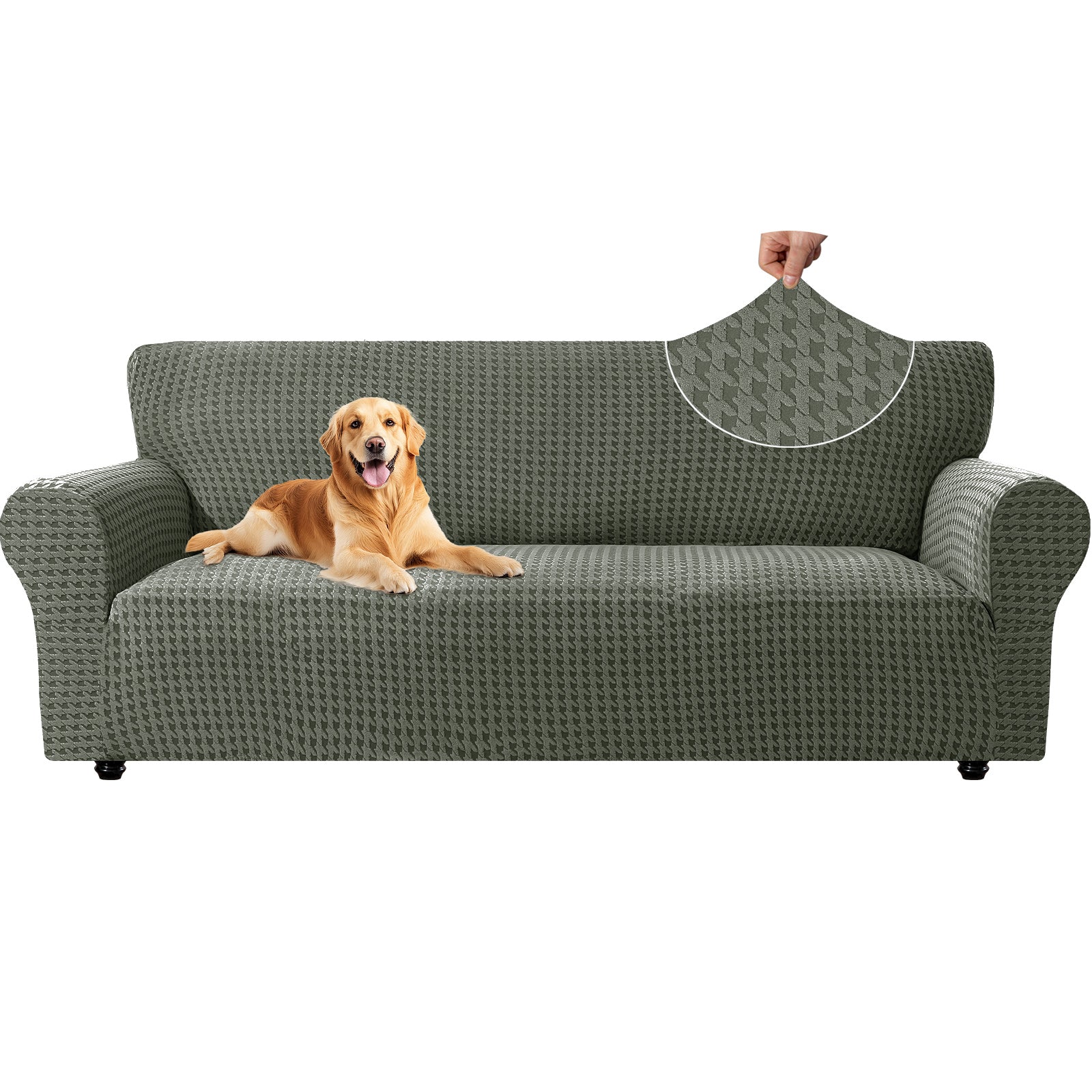 Ystyle Stretch 3 Seater Sofa Cover with New Pattern Anti Slip-YSTYLE
