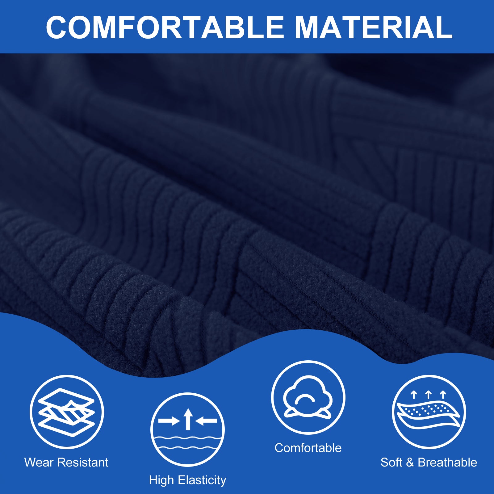 Ystyle 150cm Bed Headboard Cover, Elasticized Double/Single Bed Headboard Cover, Washable Double Bed Headboard Slipcover, Universal Dust-Proof Headboard Cover