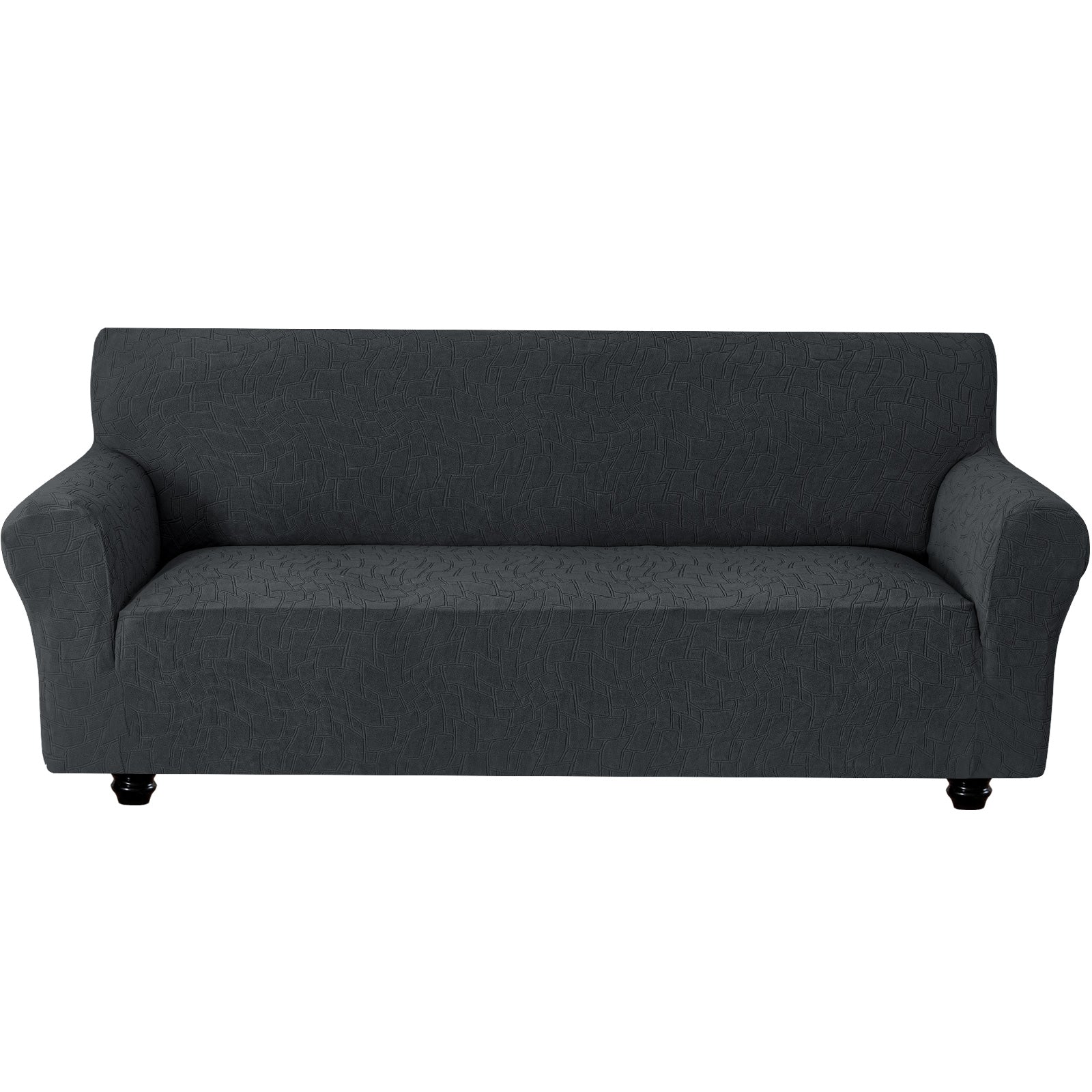 Ystyle Stretch 3 Seater Sofa Cover Jacquard Geometric Pattern-YSTYLE